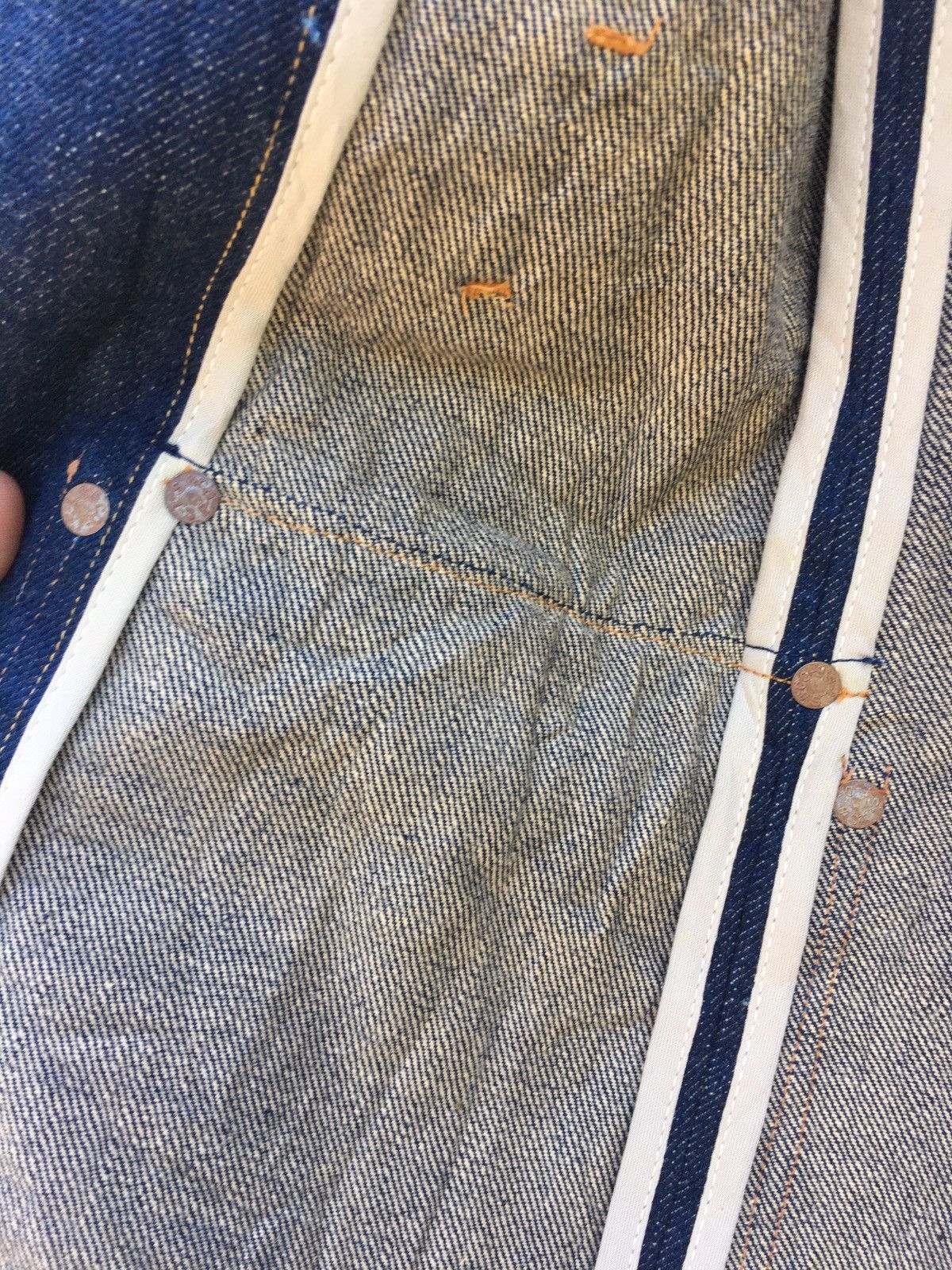 Levi's Rare Vintage Levi’s Long Denim Jacket Size US XS / EU 42 / 0 - 15 Thumbnail