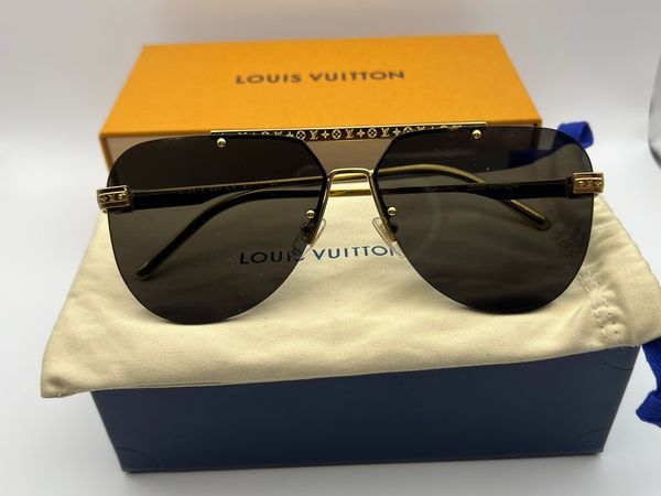LOUIS VUITTON SUNGLASSES LV ASH BLACK/GOLD accessories mens