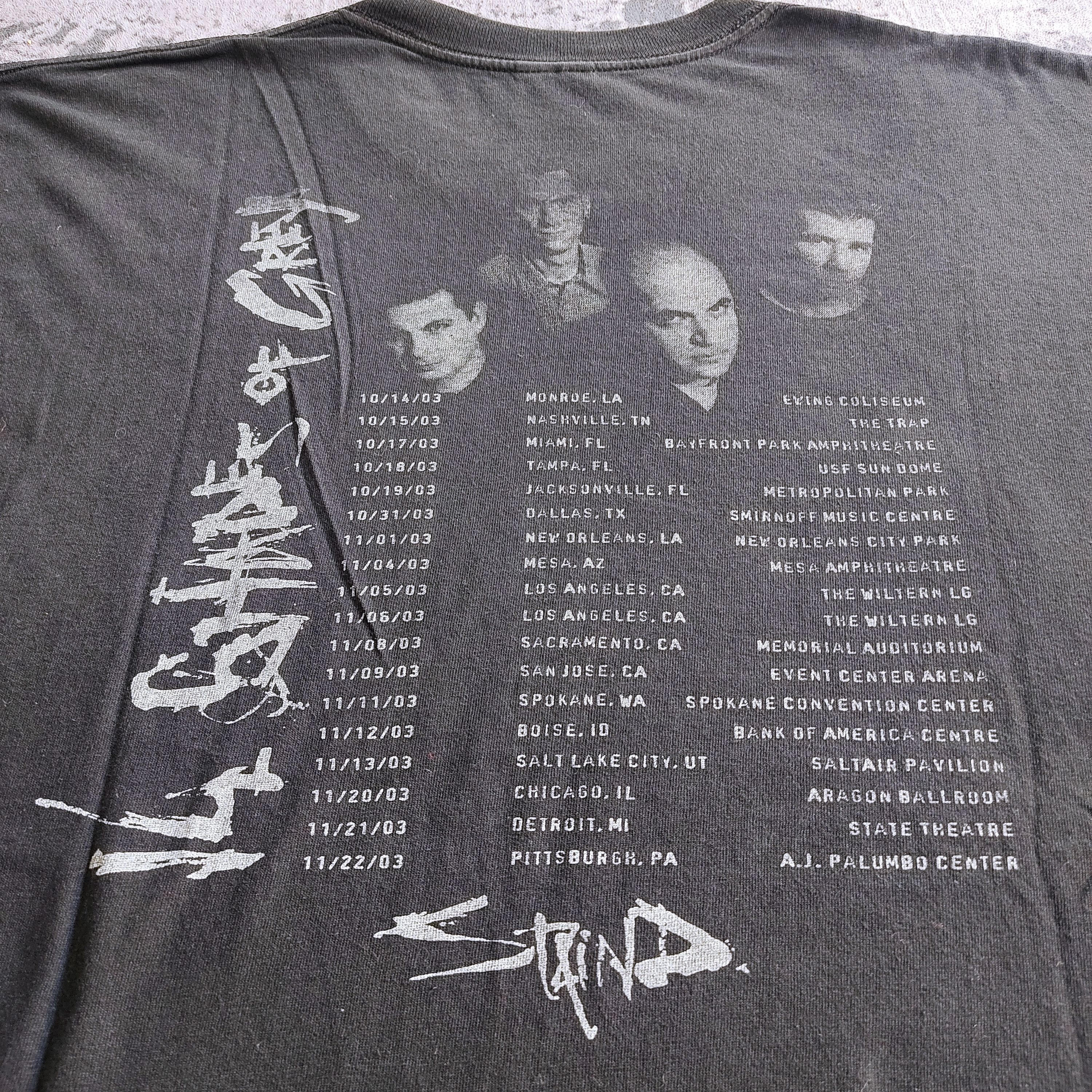 Band Tees Vintage Tshirt Y2k Band Staind Tour 2003 Backhit Size US XL / EU 56 / 4 - 4 Thumbnail
