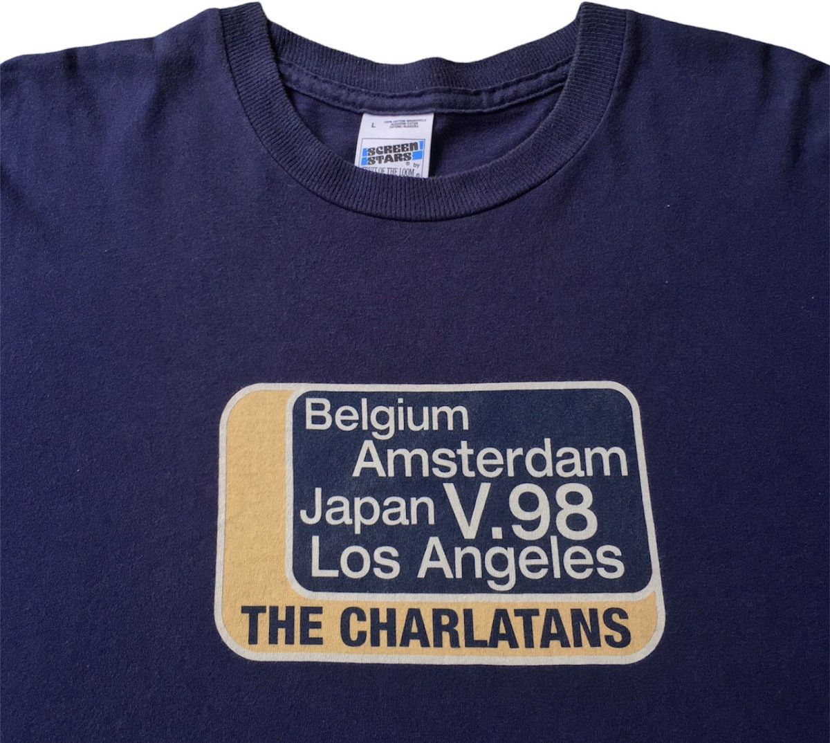 Band Tees × Vintage Vintage The Charlatans T-Shirt 1998 Size US L / EU 52-54 / 3 - 3 Thumbnail
