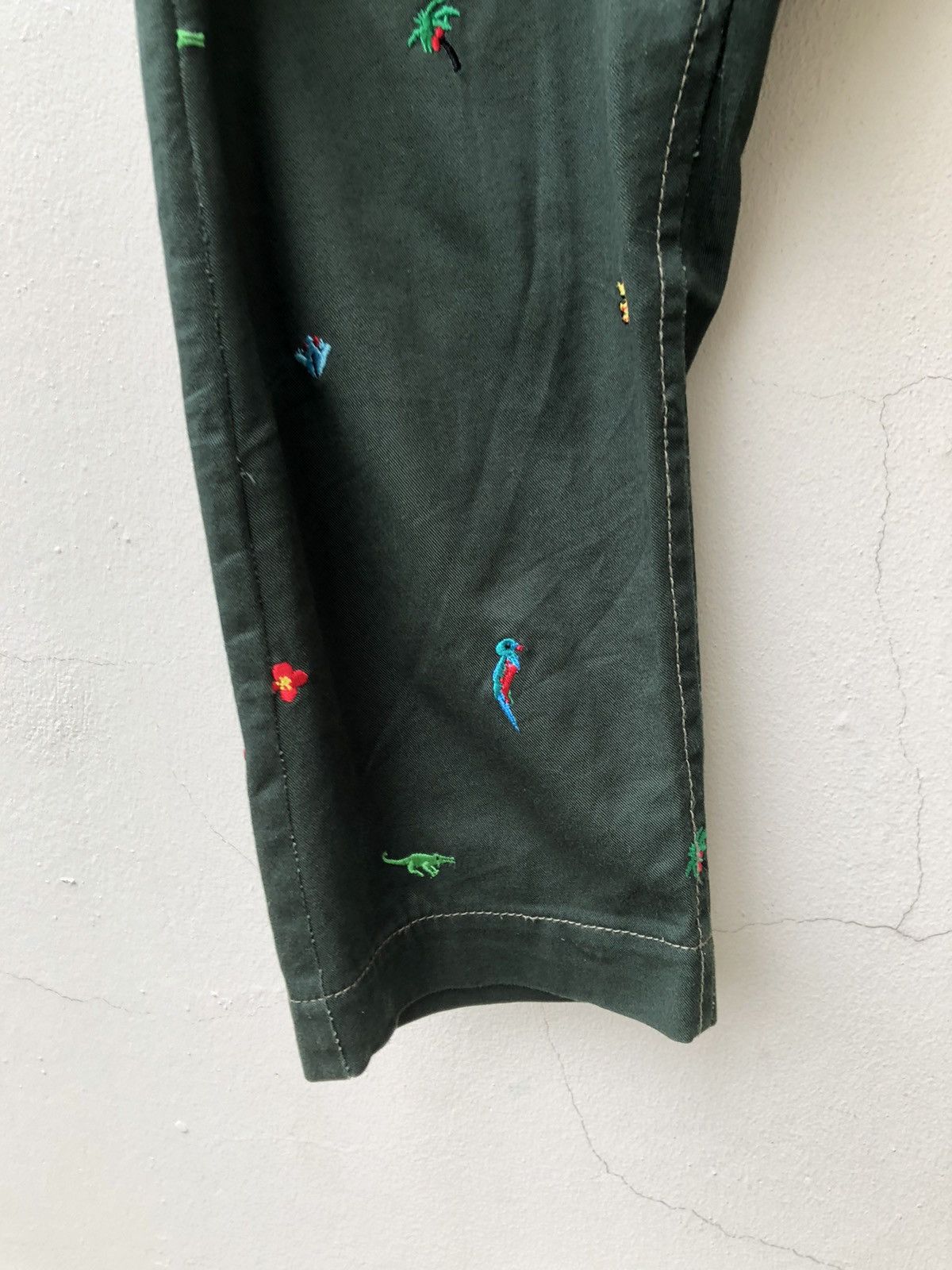 Issey Miyake Tsumori Chisato Atomic Floral Fauna Drop Crotch Cropped Pant Size US 31 - 7 Thumbnail