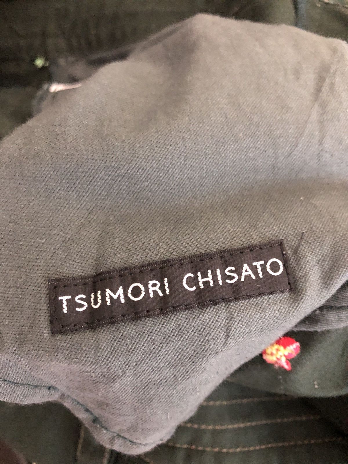 Issey Miyake Tsumori Chisato Atomic Floral Fauna Drop Crotch Cropped Pant Size US 31 - 18 Thumbnail