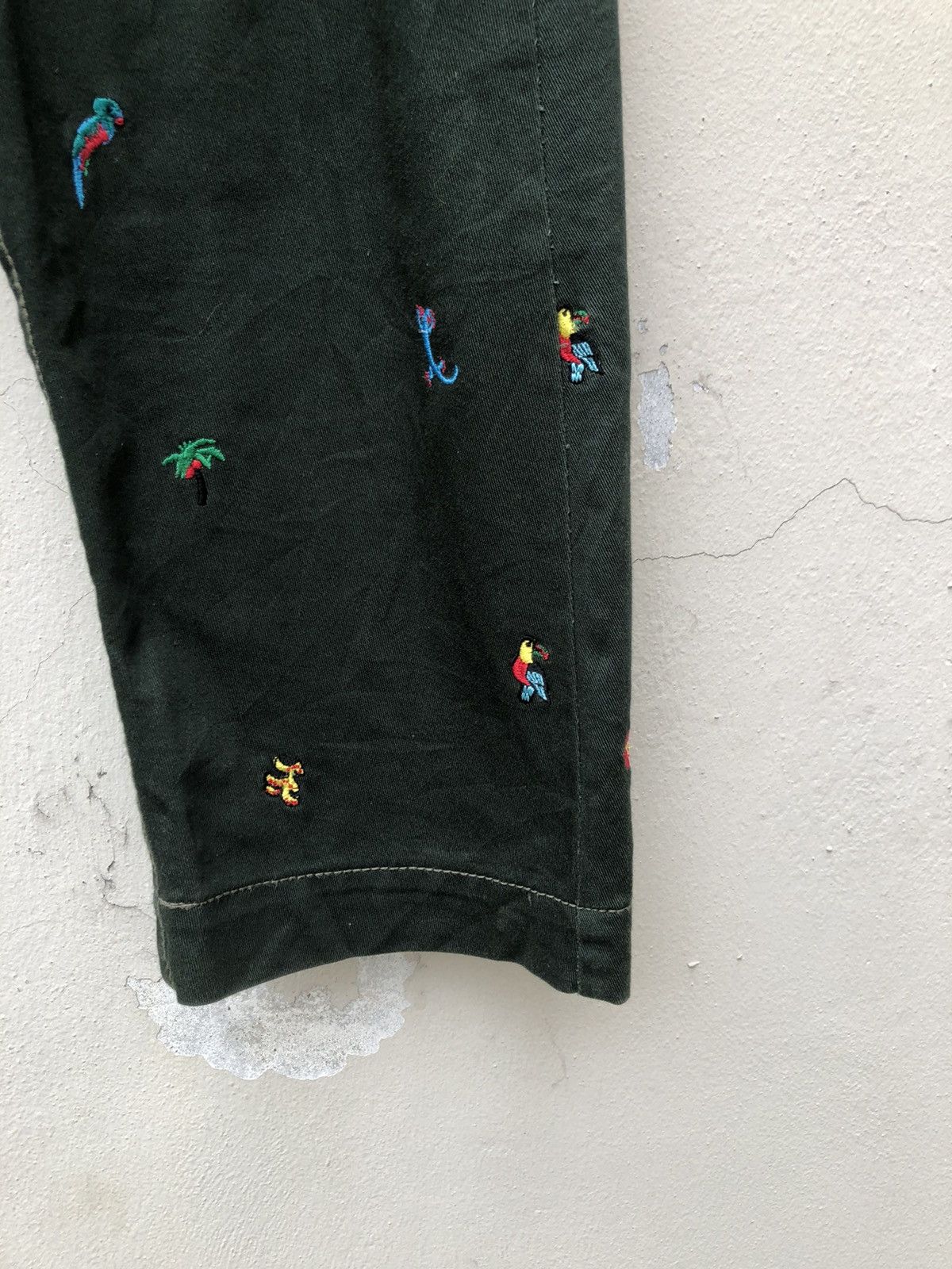 Issey Miyake Tsumori Chisato Atomic Floral Fauna Drop Crotch Cropped Pant Size US 31 - 10 Thumbnail