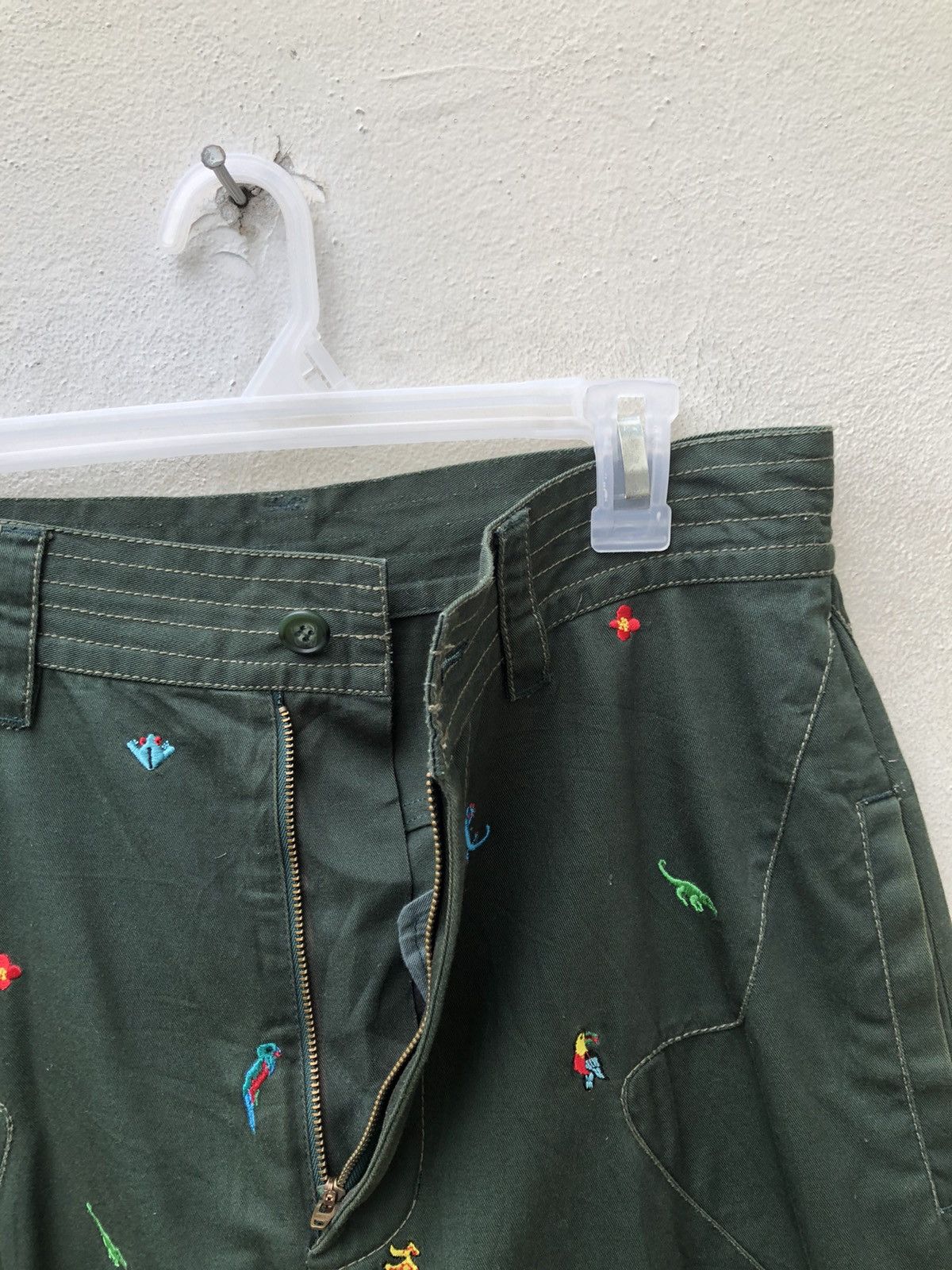 Issey Miyake Tsumori Chisato Atomic Floral Fauna Drop Crotch Cropped Pant Size US 31 - 5 Thumbnail