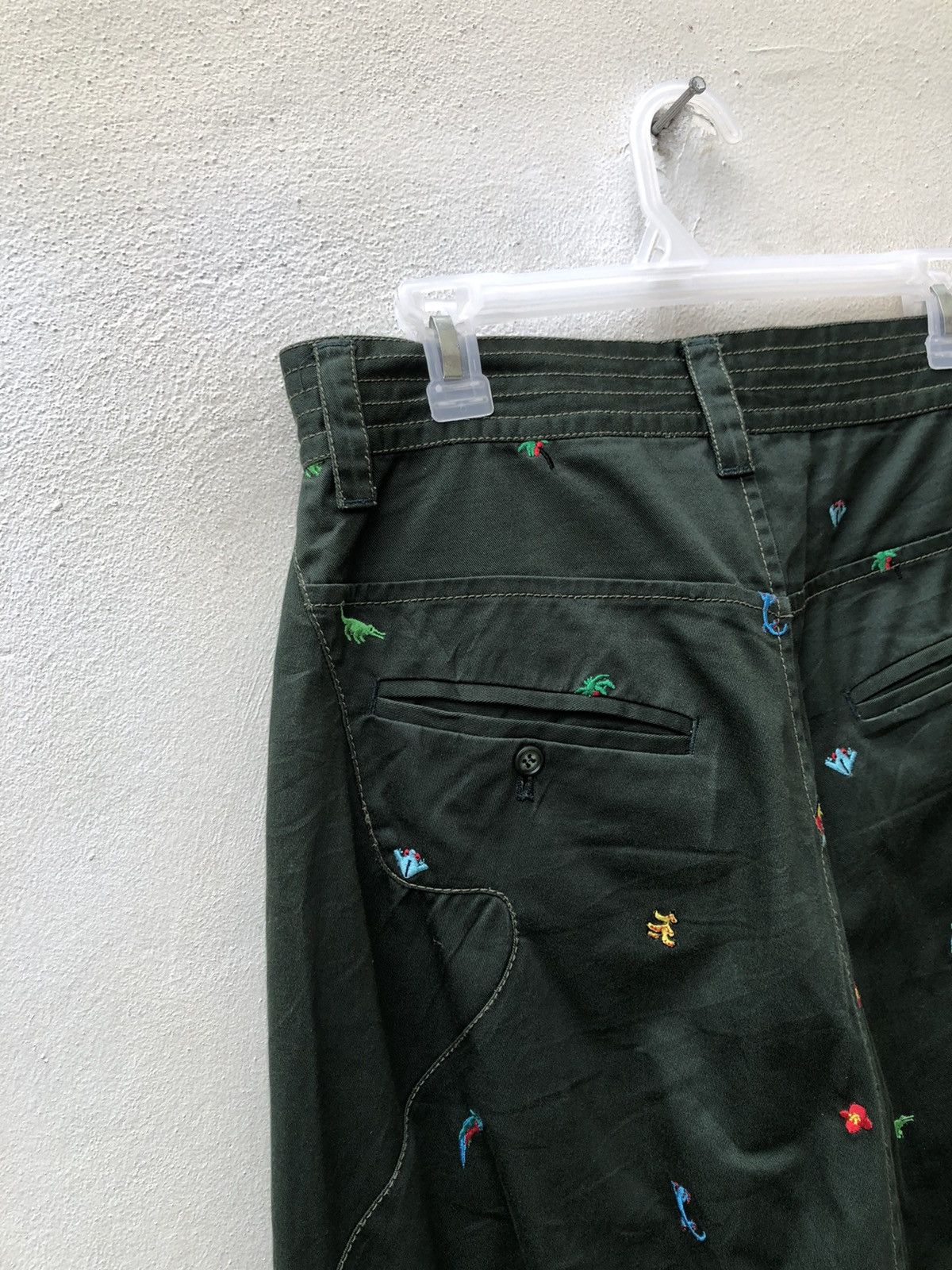 Issey Miyake Tsumori Chisato Atomic Floral Fauna Drop Crotch Cropped Pant Size US 31 - 12 Thumbnail