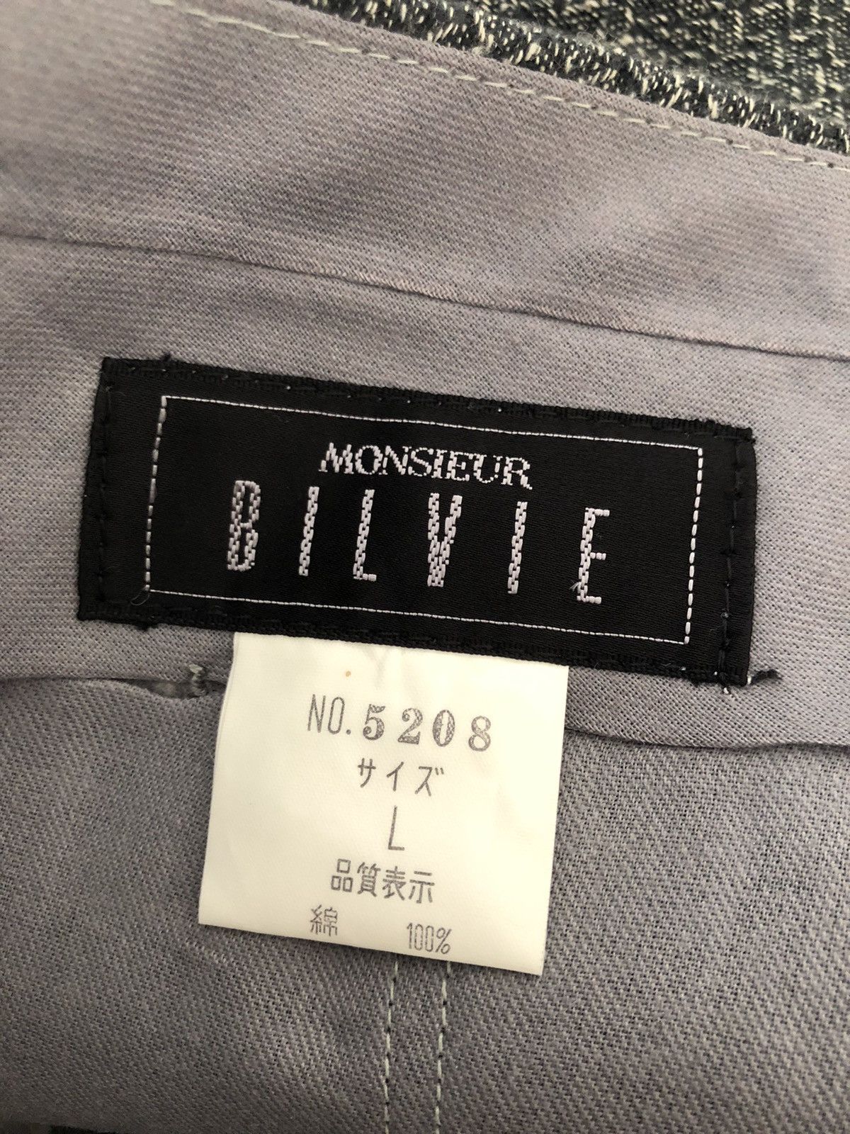 Vintage Vintage 90s Monsieur BILVIE Japan Salt & Pepper Trouser Pant Size US 30 / EU 46 - 24 Thumbnail