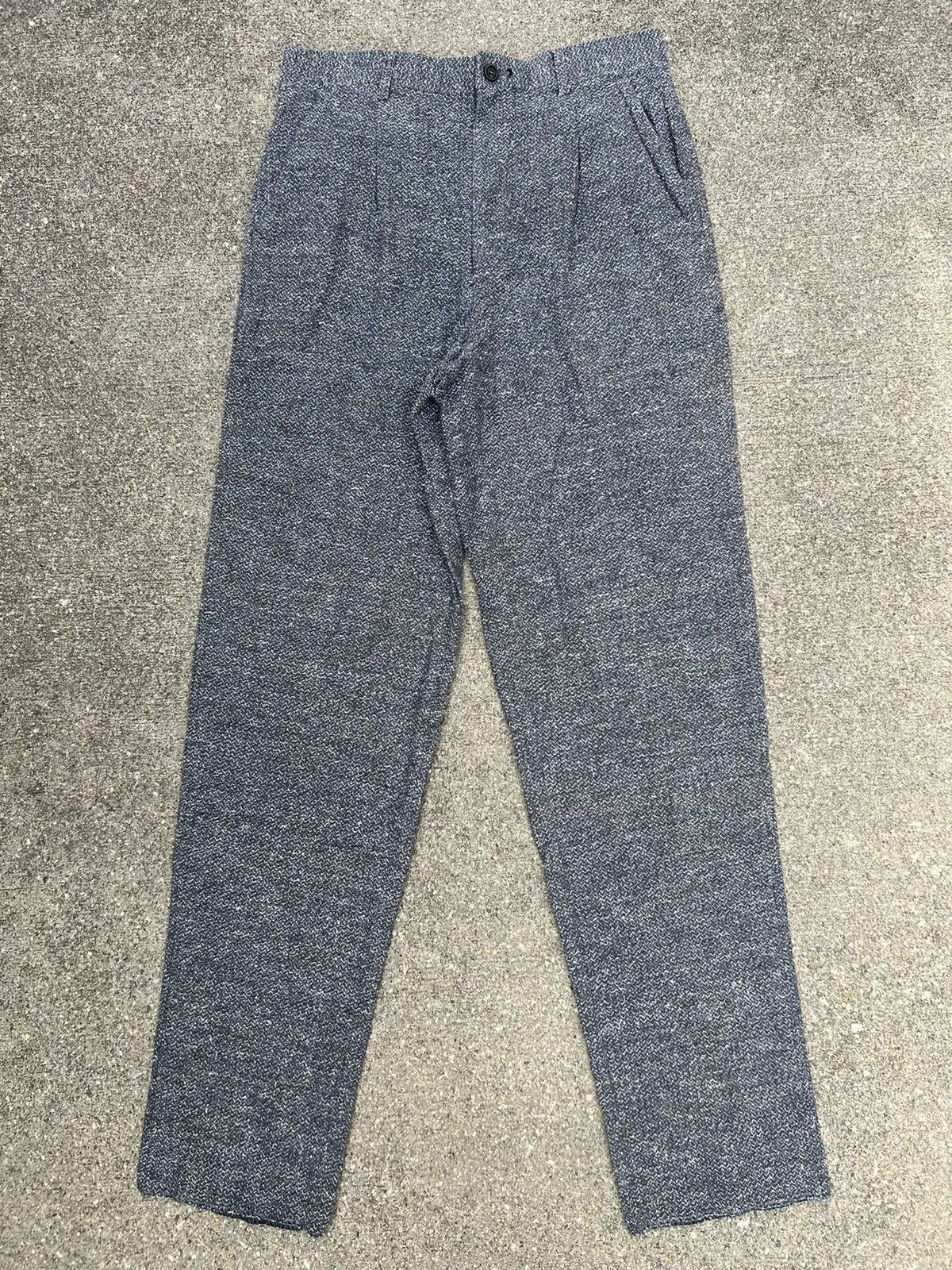 Vintage Vintage 90s Monsieur BILVIE Japan Salt & Pepper Trouser Pant Size US 30 / EU 46 - 2 Thumbnail