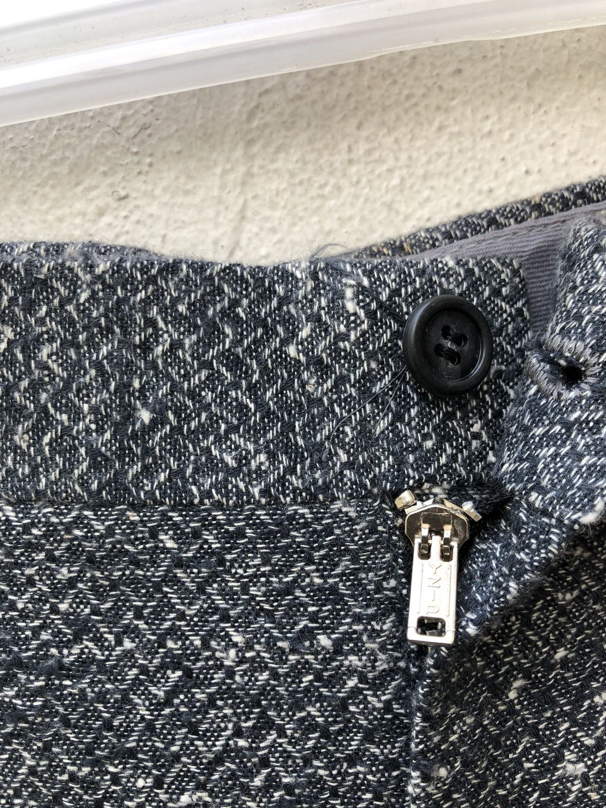 Vintage Vintage 90s Monsieur BILVIE Japan Salt & Pepper Trouser Pant Size US 30 / EU 46 - 7 Thumbnail