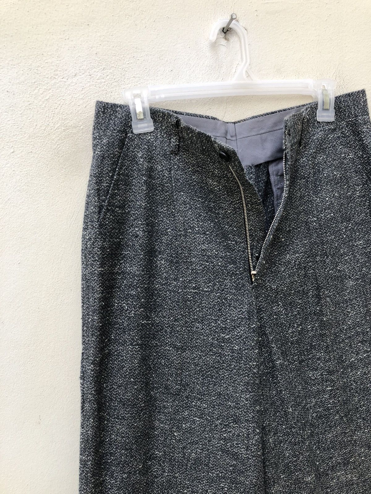Vintage Vintage 90s Monsieur BILVIE Japan Salt & Pepper Trouser Pant Size US 30 / EU 46 - 8 Thumbnail