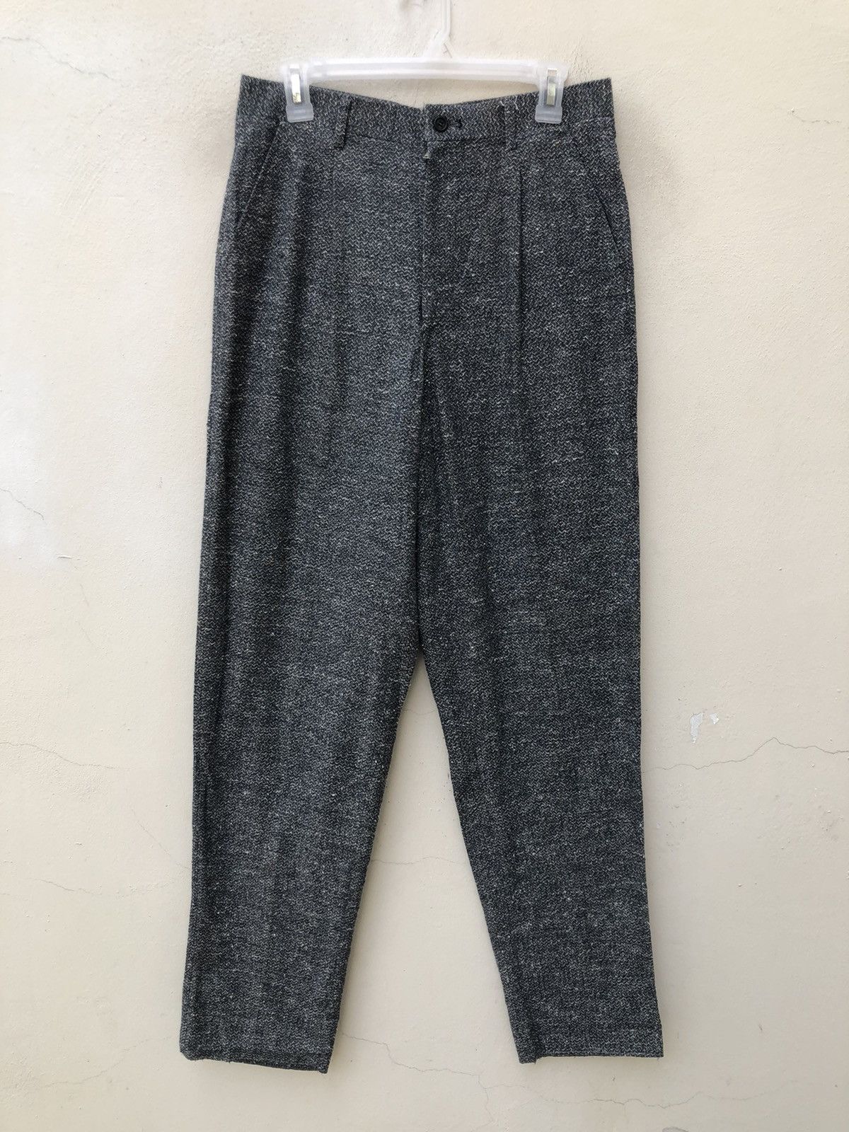 Vintage Vintage 90s Monsieur BILVIE Japan Salt & Pepper Trouser Pant Size US 30 / EU 46 - 1 Thumbnail