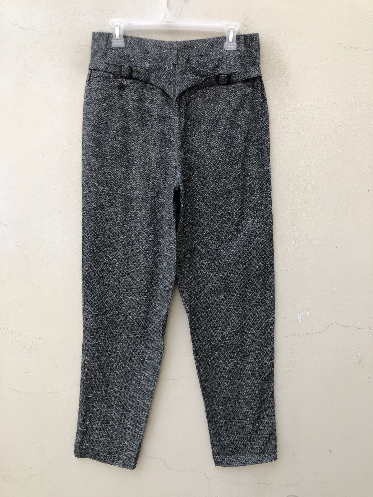 Vintage Vintage 90s Monsieur BILVIE Japan Salt & Pepper Trouser Pant Size US 30 / EU 46 - 15 Thumbnail