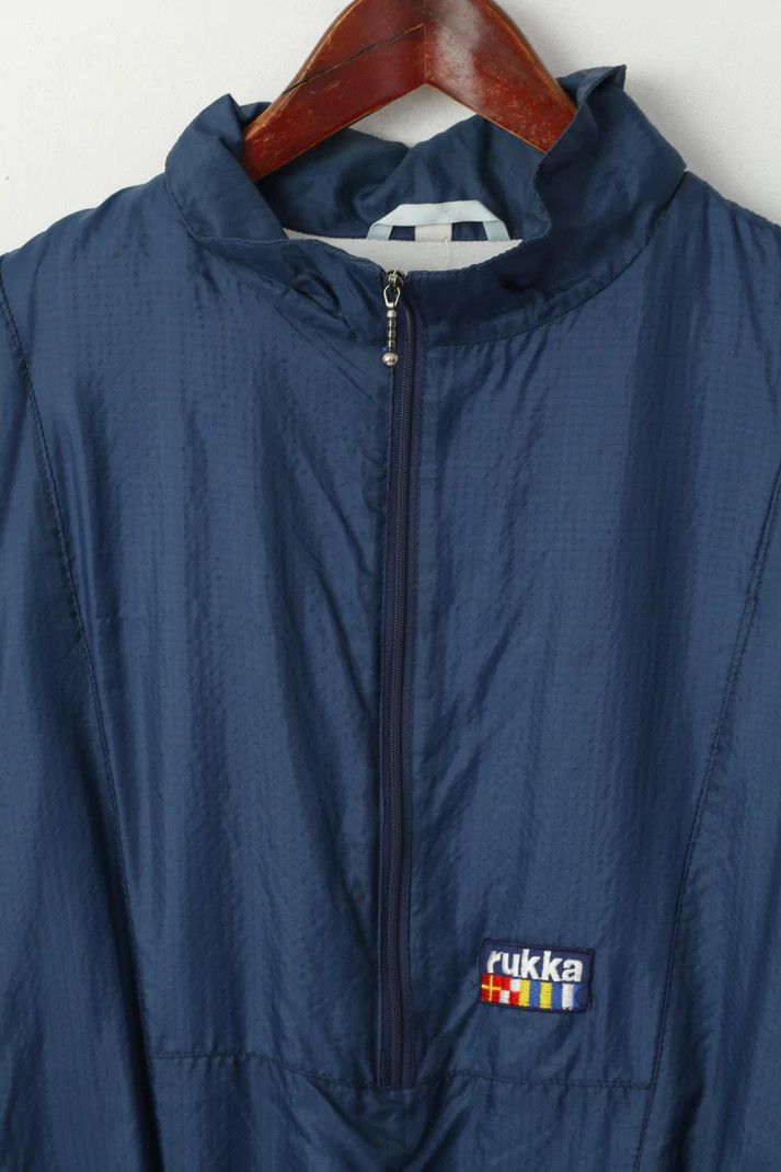 Vintage Rukka Men M Jacket Navy Bomber Finland Top 6442 Size US M / EU 48-50 / 2 - 3 Thumbnail
