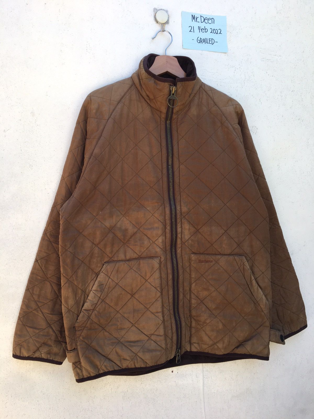 Barbour Vintage Barbour Quilted Jacket Size US XL / EU 56 / 4 - 2 Thumbnail