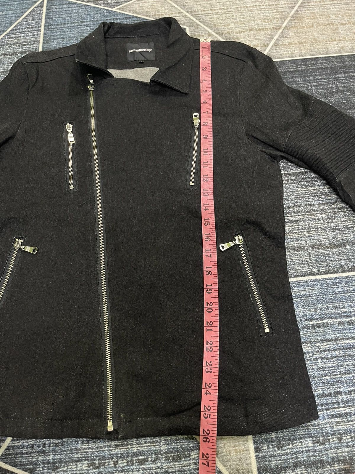 Japanese Brand VINTAGE SEMANTIC DESIGN BIKER JACKET Size US L / EU 52-54 / 3 - 14 Thumbnail
