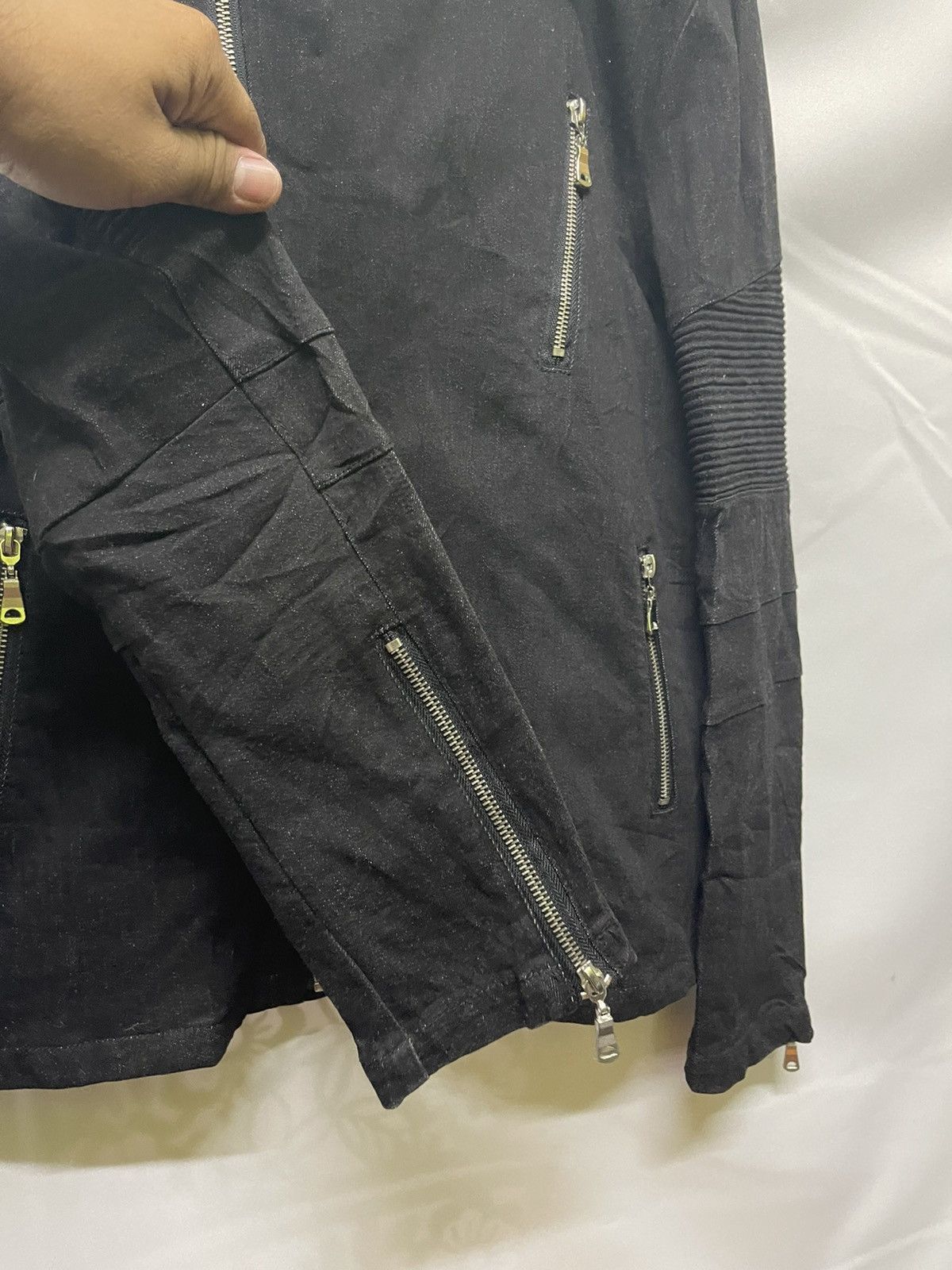 Japanese Brand VINTAGE SEMANTIC DESIGN BIKER JACKET Size US L / EU 52-54 / 3 - 7 Thumbnail