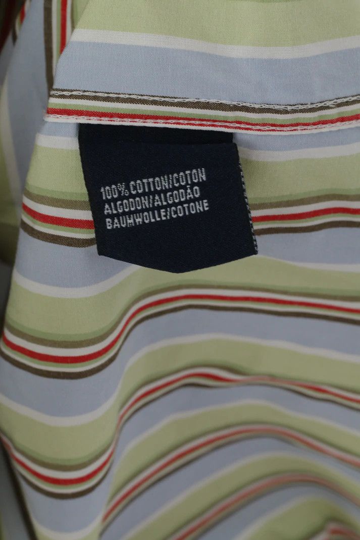Tommy Hilfiger Tommy Hilfiger Men XL Casual Shirt Blue Green 6454 Size US XL / EU 56 / 4 - 5 Thumbnail