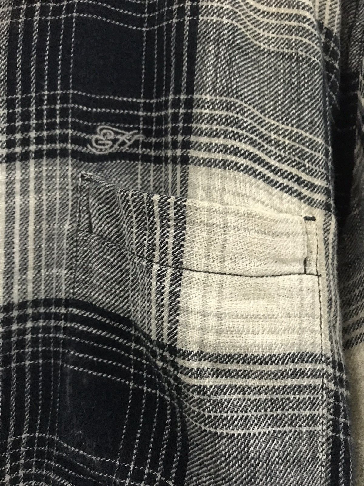 Designer × Ed Hardy × Japanese Brand Ed Hardy Three Pocket Style Flannel Shirt Button Up Size US XL / EU 56 / 4 - 7 Thumbnail