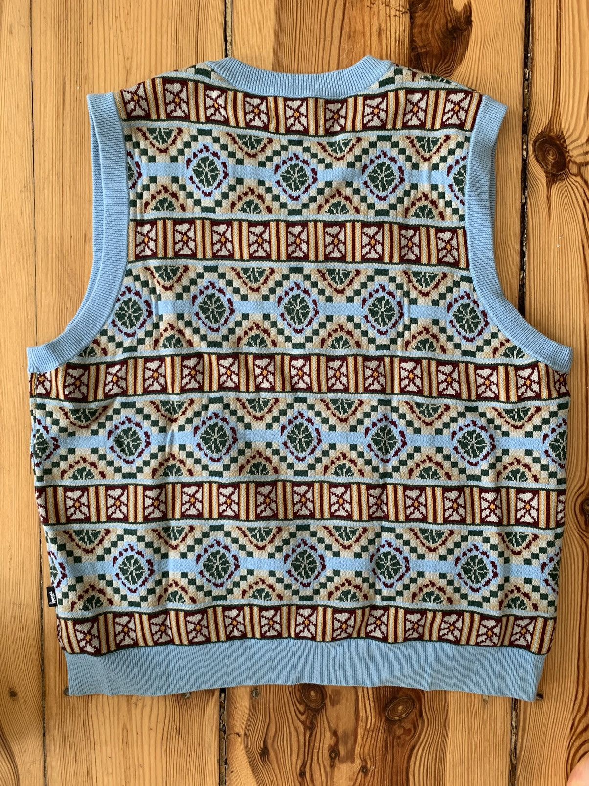 G*口様 STUSSY GIZA sweater vest Lサイズ Stussy Giza sweater vest ステューシー ベスト - メルカリ