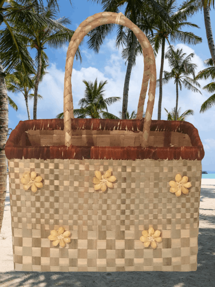 Marshall islands most popular woven side wallet bag purse With seashell made by high quality mhshopcraft