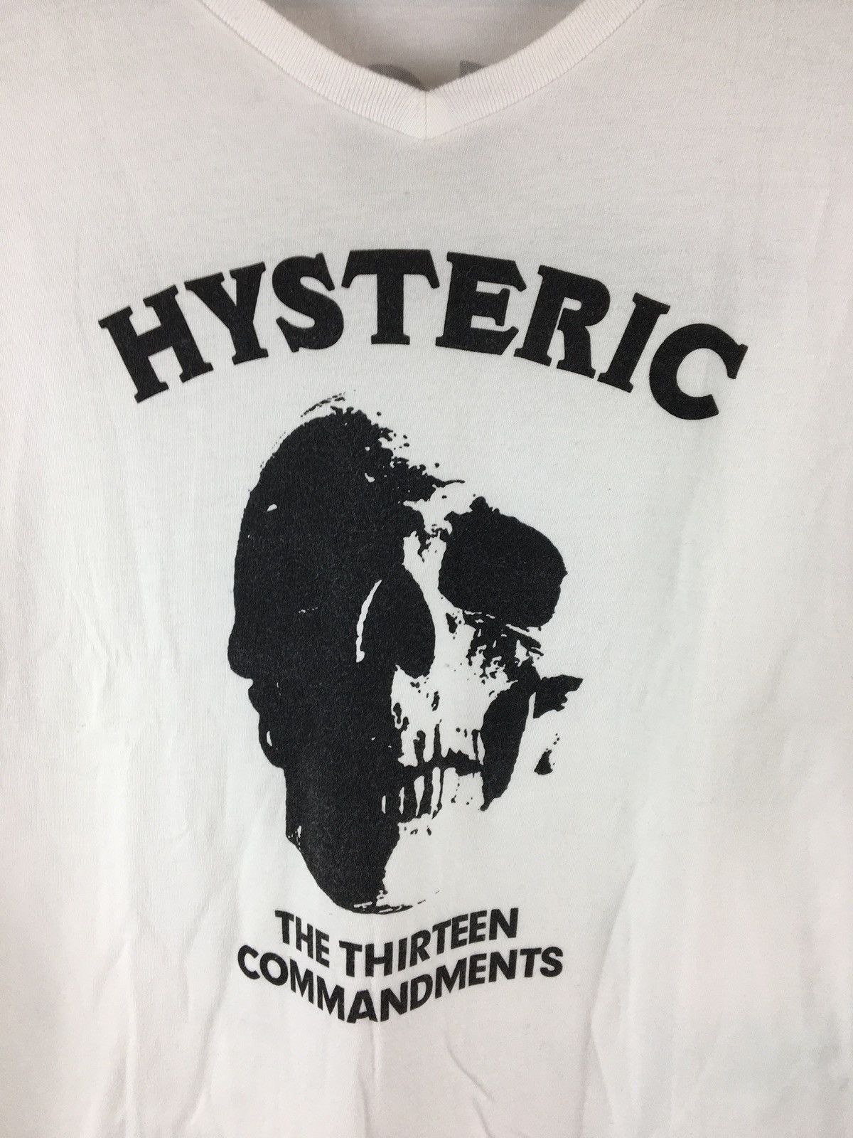 Hysteric Glamour 13 Commandments Skull Tee