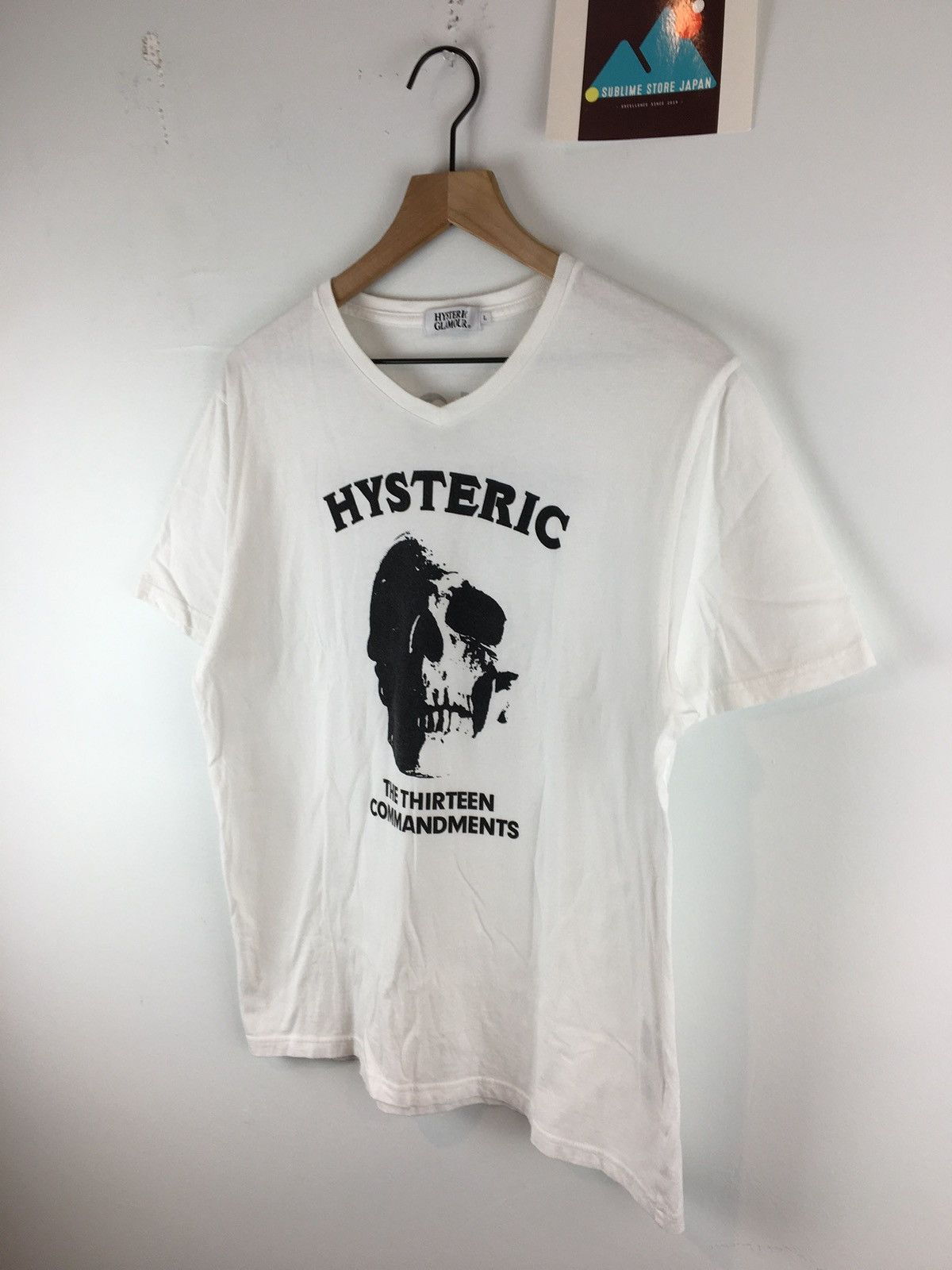 Hysteric Glamour 13 Commandments Skull Tee