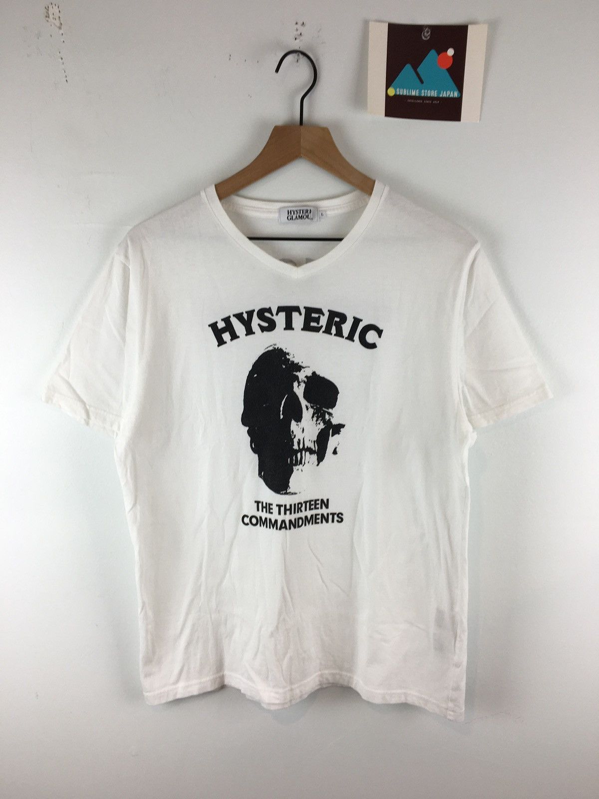 Hysteric Glamour 13 Commandments Skull Tee