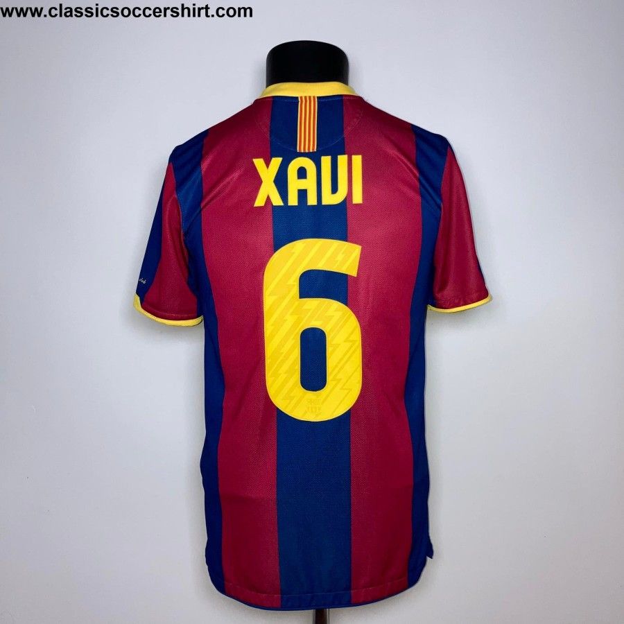 Nike 2010-11 Barcelona Home Xavi #6 *MINT* S (382354-486