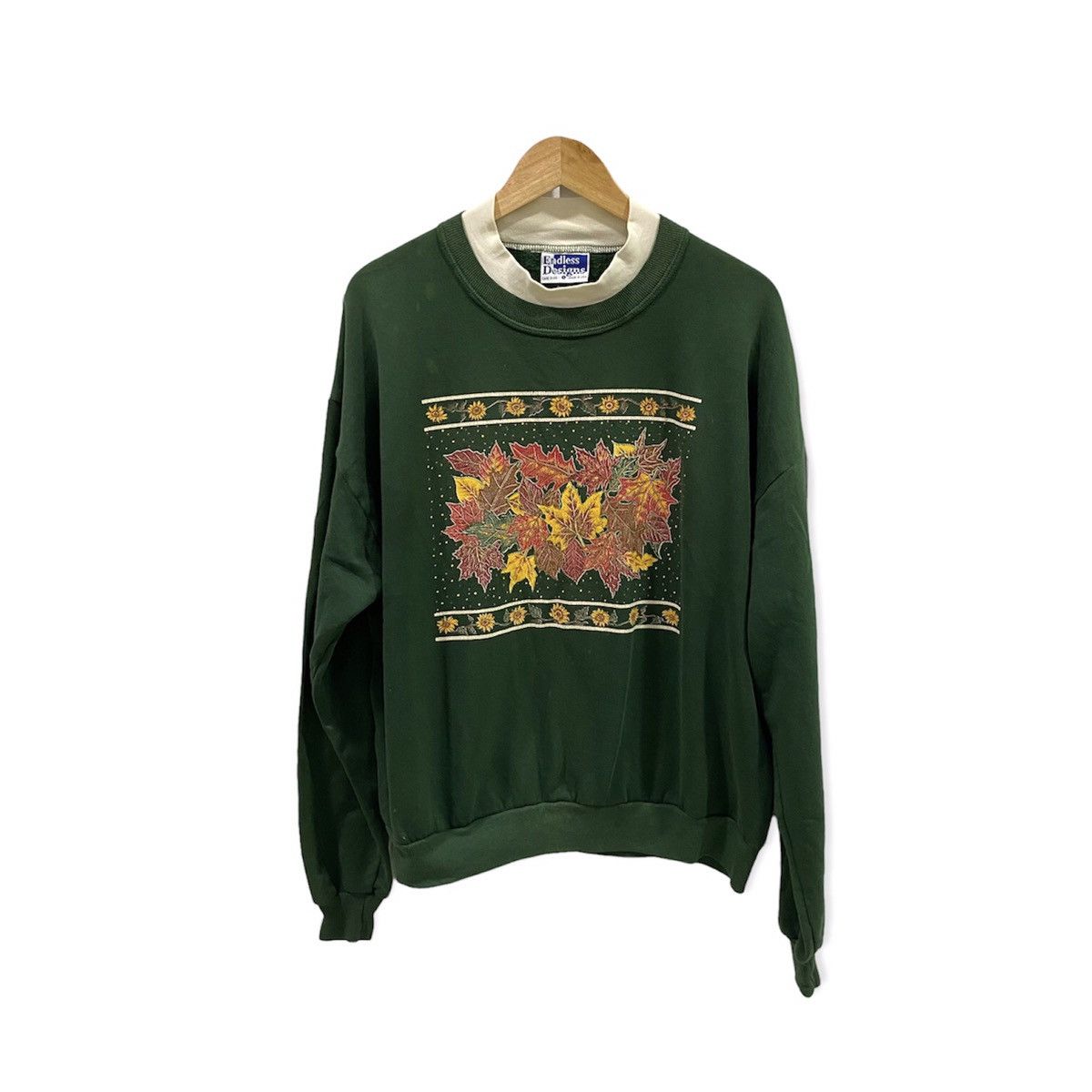 Vintage Vintage green sweatshirt leaf canada Size US L / EU 52-54 / 3 - 1 Thumbnail