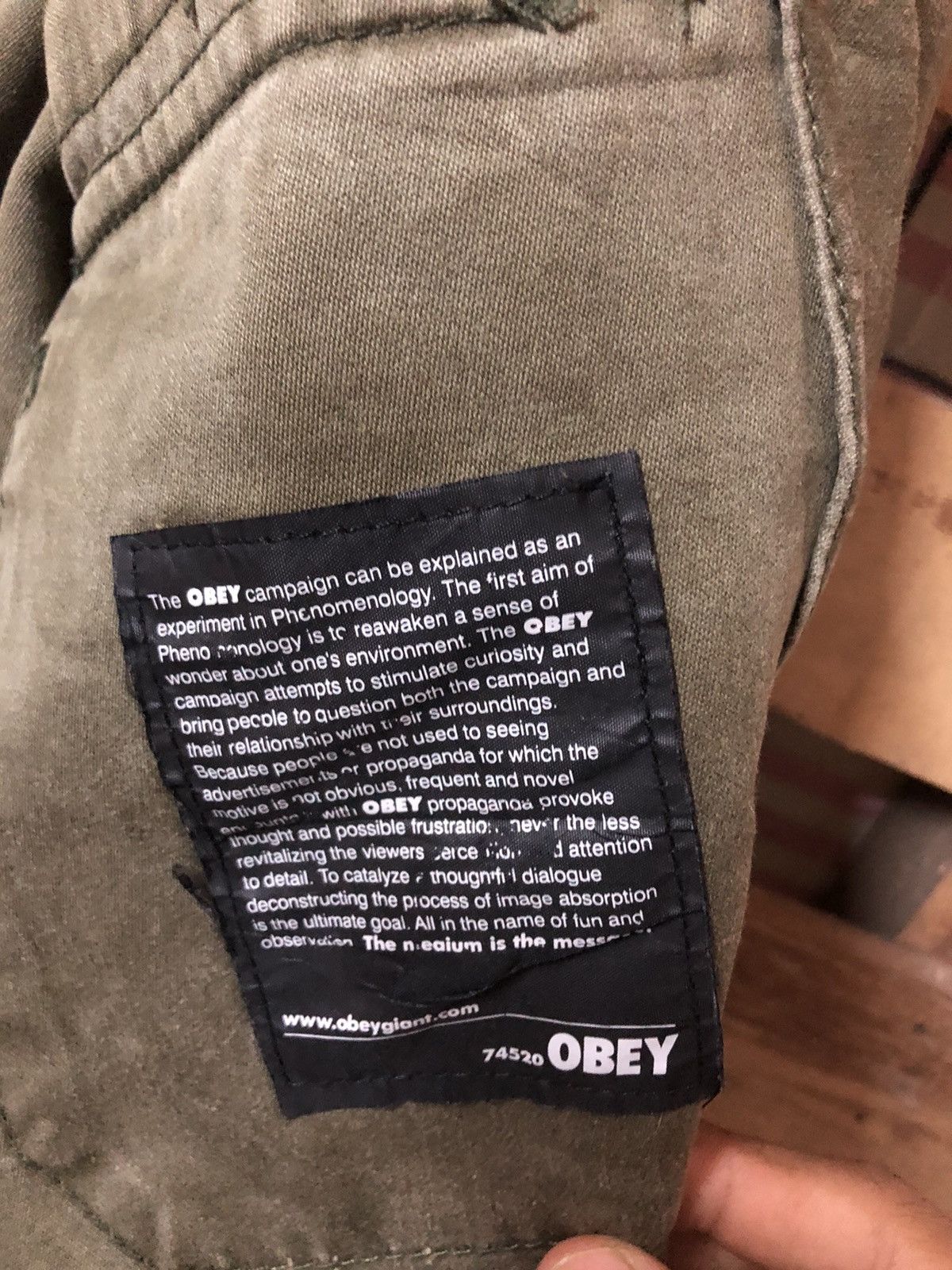 Obey Obey Propaganda Button Up Jacket Nice Design Distressed Size US S / EU 44-46 / 1 - 11 Thumbnail