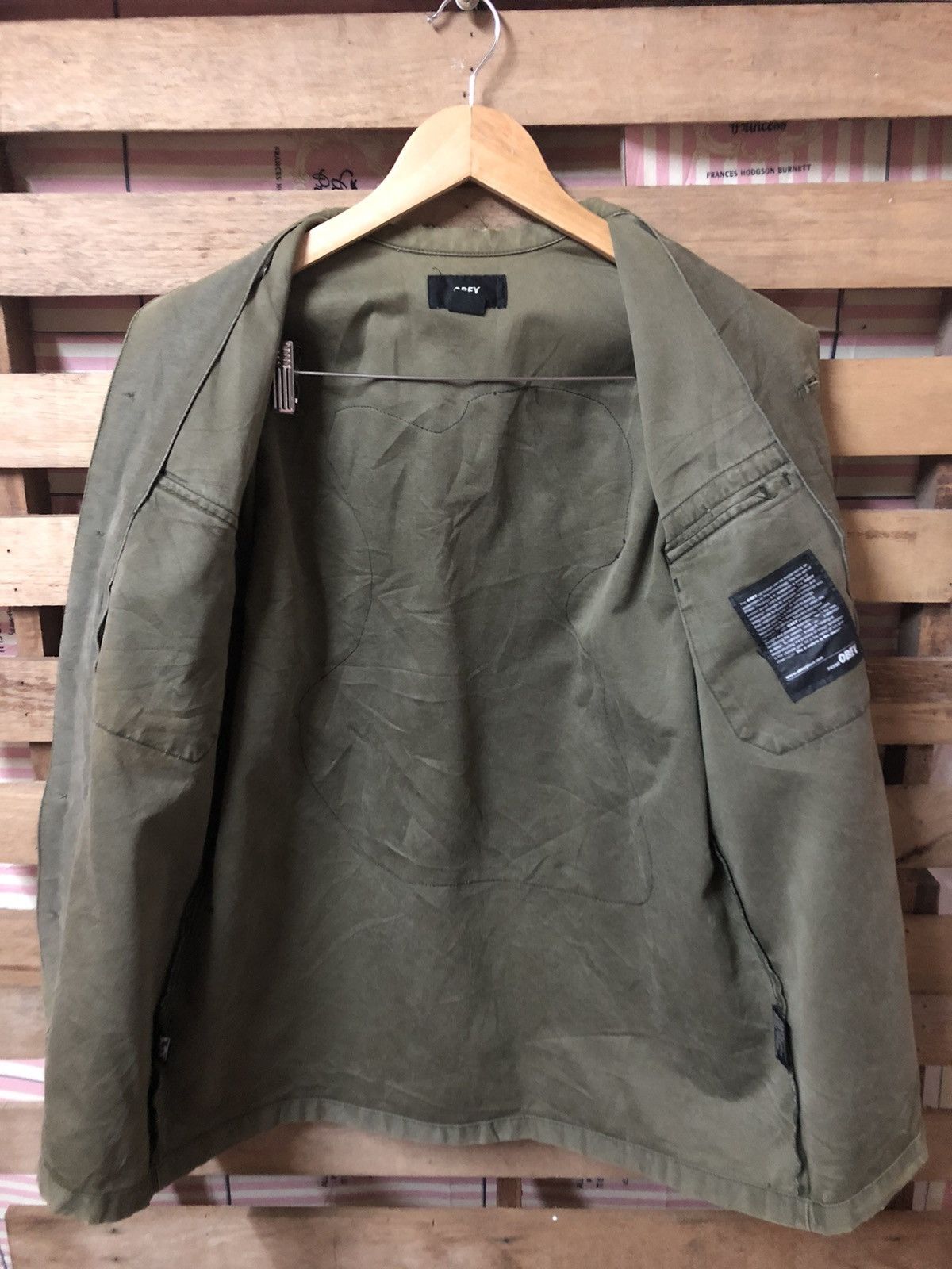 Obey Obey Propaganda Button Up Jacket Nice Design Distressed Size US S / EU 44-46 / 1 - 8 Thumbnail