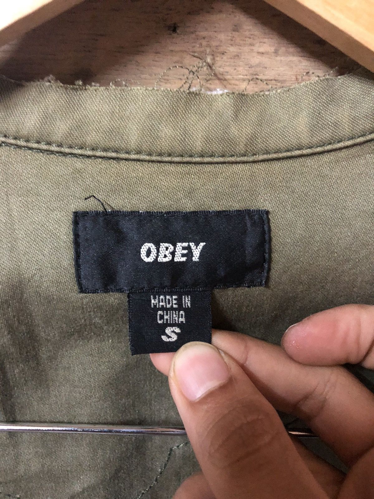 Obey Obey Propaganda Button Up Jacket Nice Design Distressed Size US S / EU 44-46 / 1 - 10 Thumbnail
