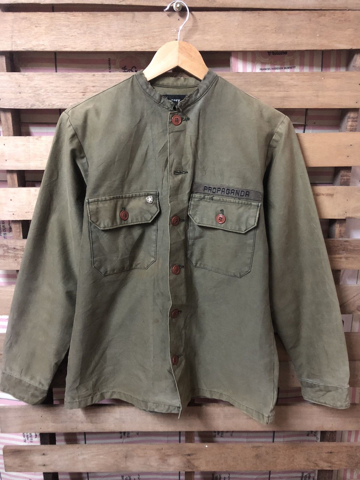 Obey Obey Propaganda Button Up Jacket Nice Design Distressed Size US S / EU 44-46 / 1 - 2 Thumbnail