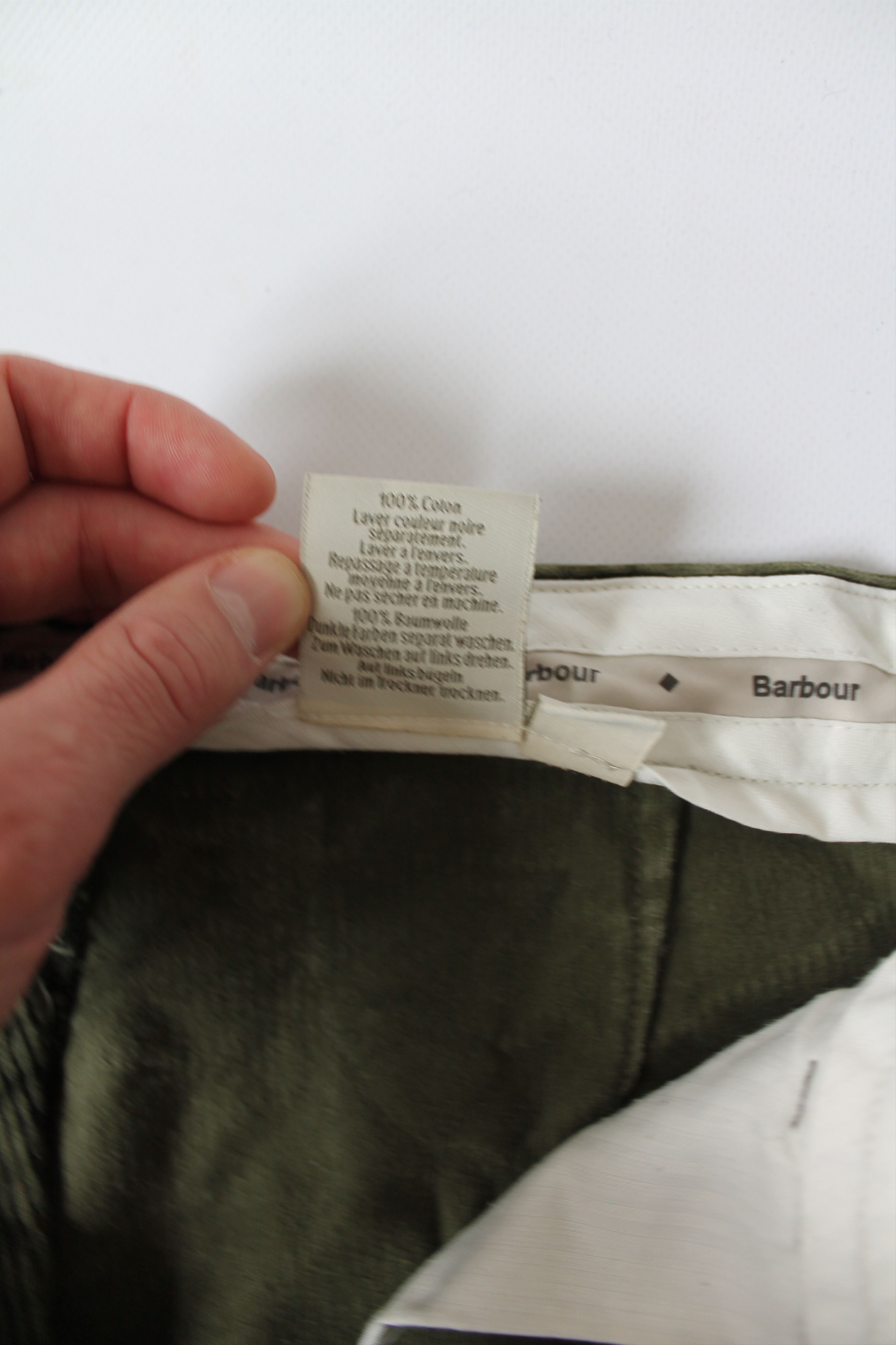 Barbour BARBOUR Corduroy Khaki green Pants W 41 Size US 41 - 8 Thumbnail