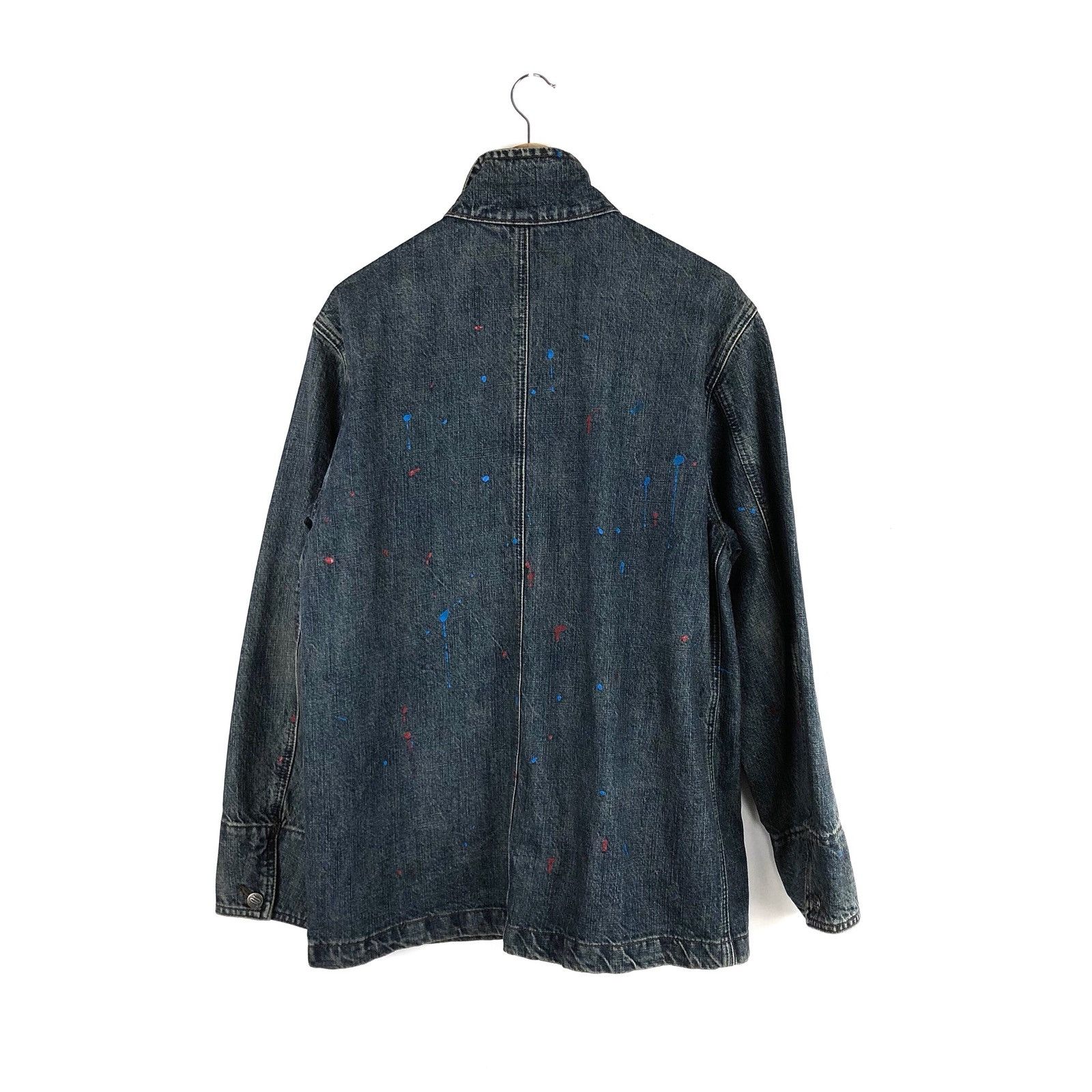 Japanese Brand × PPFM Handmade Distressed Painter Denim Jacket Ppfm Jeans Staple Size US M / EU 48-50 / 2 - 8 Thumbnail