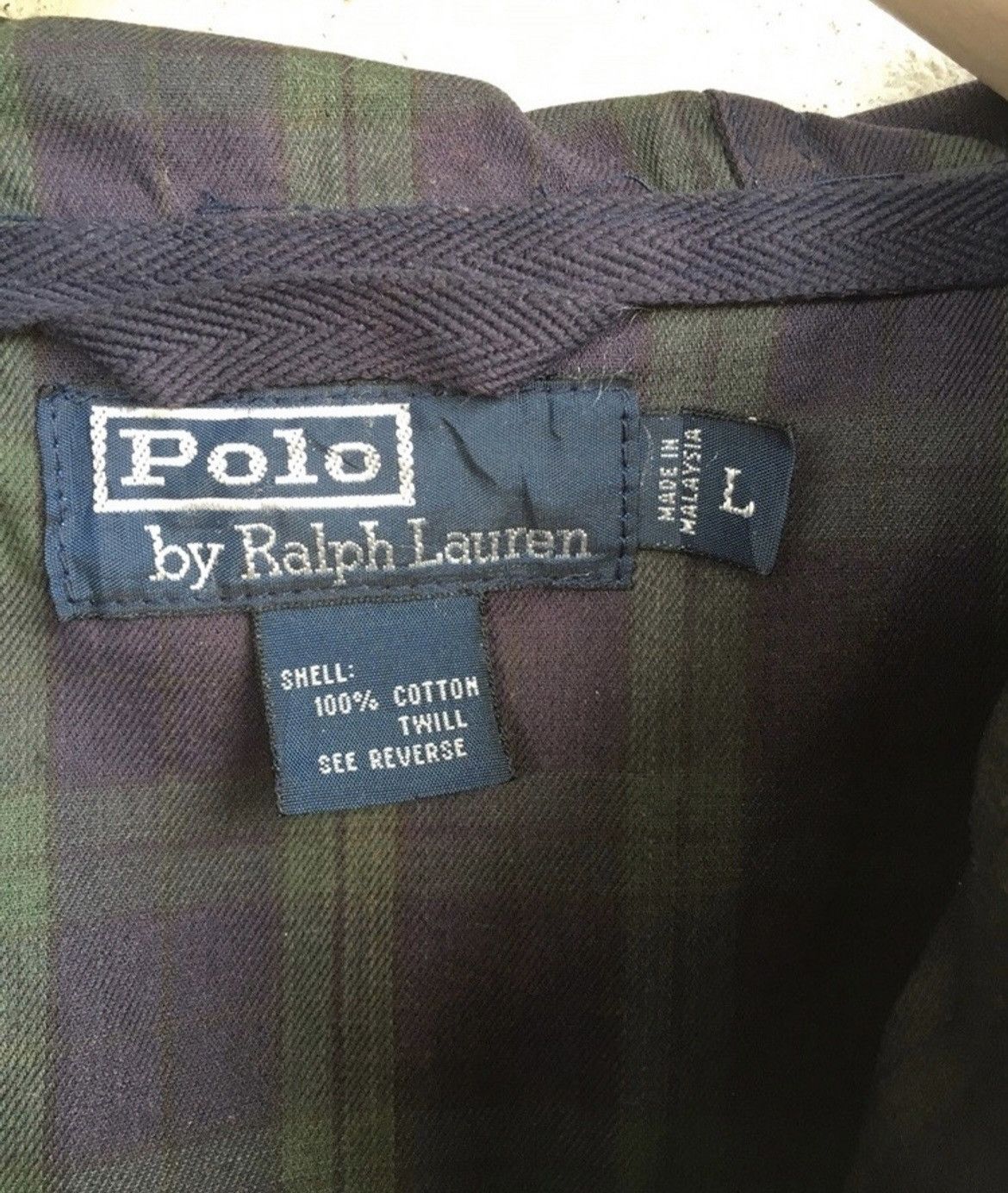 Polo Ralph Lauren Vtg Polo Ralph Lauren half zip checker design windbreaker Size US L / EU 52-54 / 3 - 6 Thumbnail
