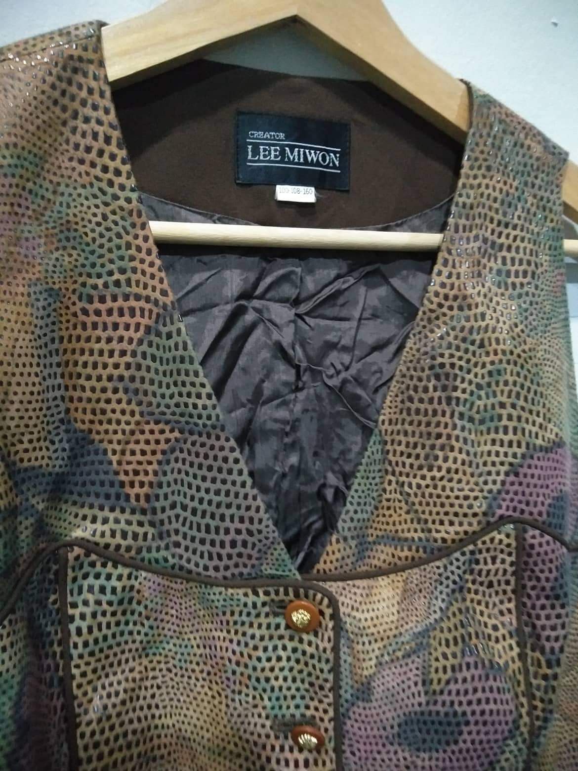 Leather Lee Mi Won 90s Tailored Lefty Buttoned Size US S / EU 44-46 / 1 - 2 Thumbnail