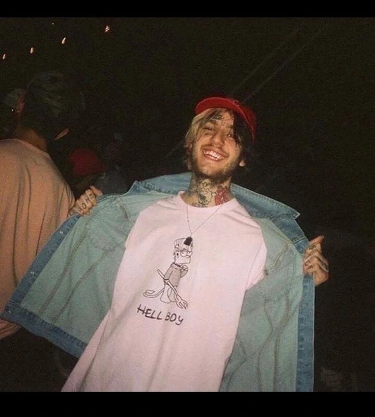 Lil peep wearing hellboy hoodie cheap