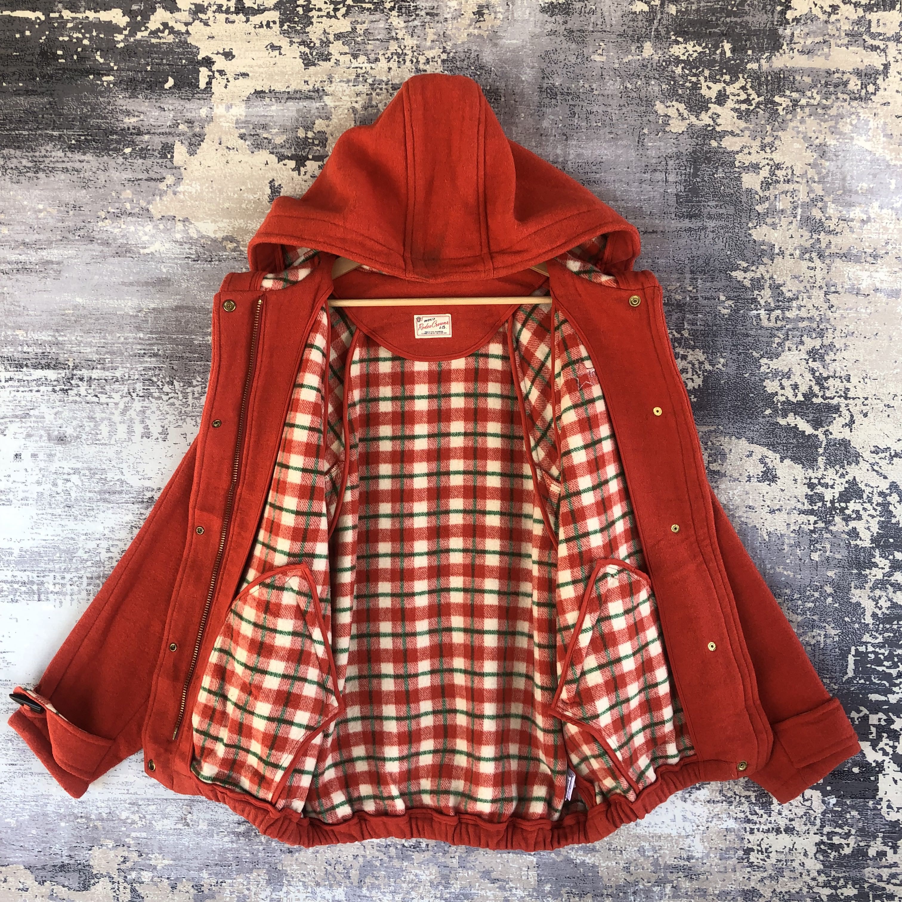 Japanese Brand × Vintage Rodeo Crown Baseball Jacket Hoodie Japanese Wool Jacket Size US M / EU 48-50 / 2 - 17 Thumbnail