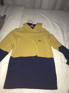 Supreme blue hot sale yellow hoodie