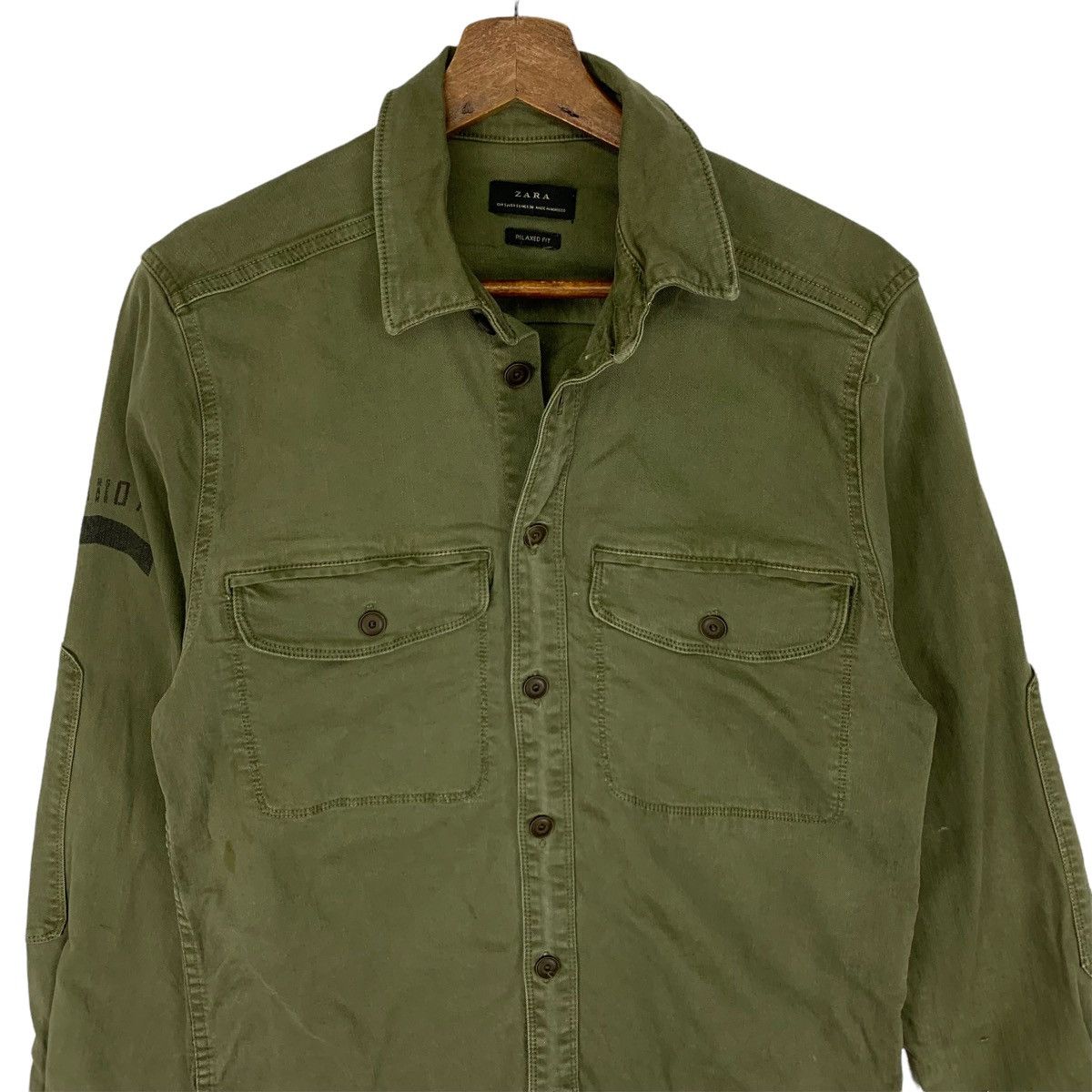 Zara Zara Military Design Parka Button Jacket Size US M / EU 48-50 / 2 - 2 Thumbnail