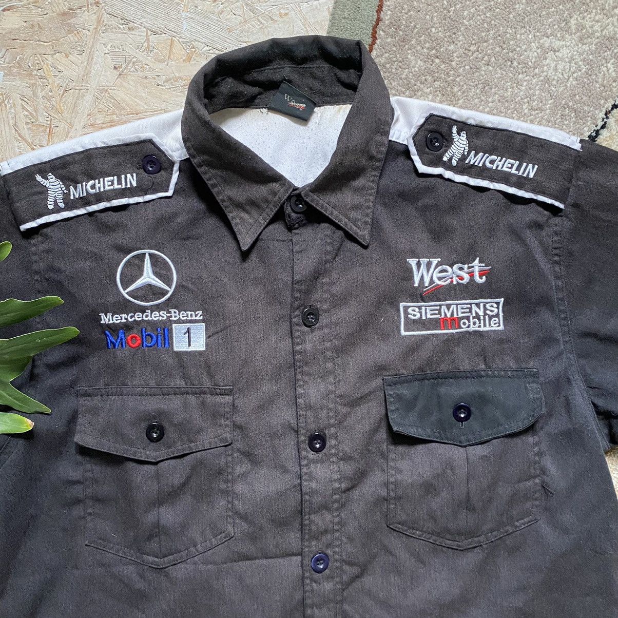 Mercedes-Benz VINTAGE RARE MERCEDES BENZ WEST RACING F1 SHIRT SUN FADE Size US L / EU 52-54 / 3 - 3 Thumbnail