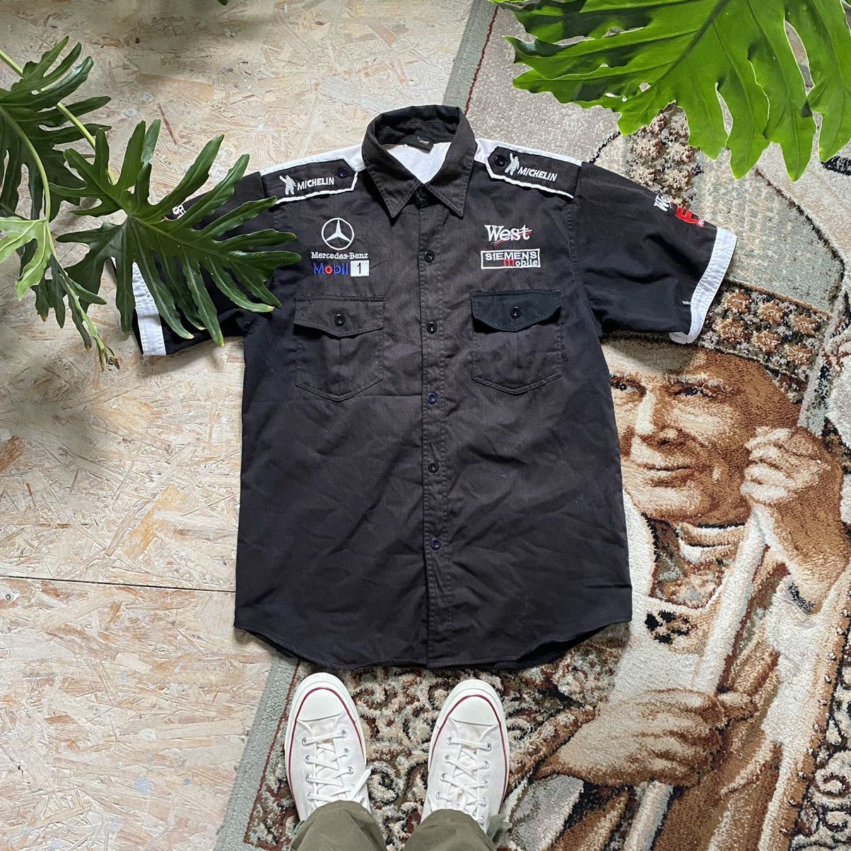 Mercedes-Benz VINTAGE RARE MERCEDES BENZ WEST RACING F1 SHIRT SUN FADE Size US L / EU 52-54 / 3 - 1 Thumbnail