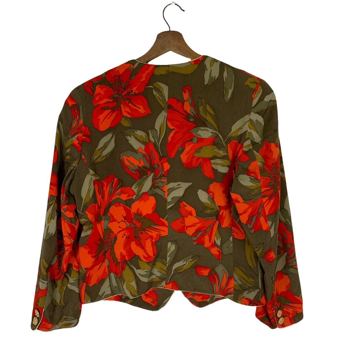 Japanese Brand GK Japan Full Print Flowers Button Shirt Size M / US 6-8 / IT 42-44 - 6 Thumbnail