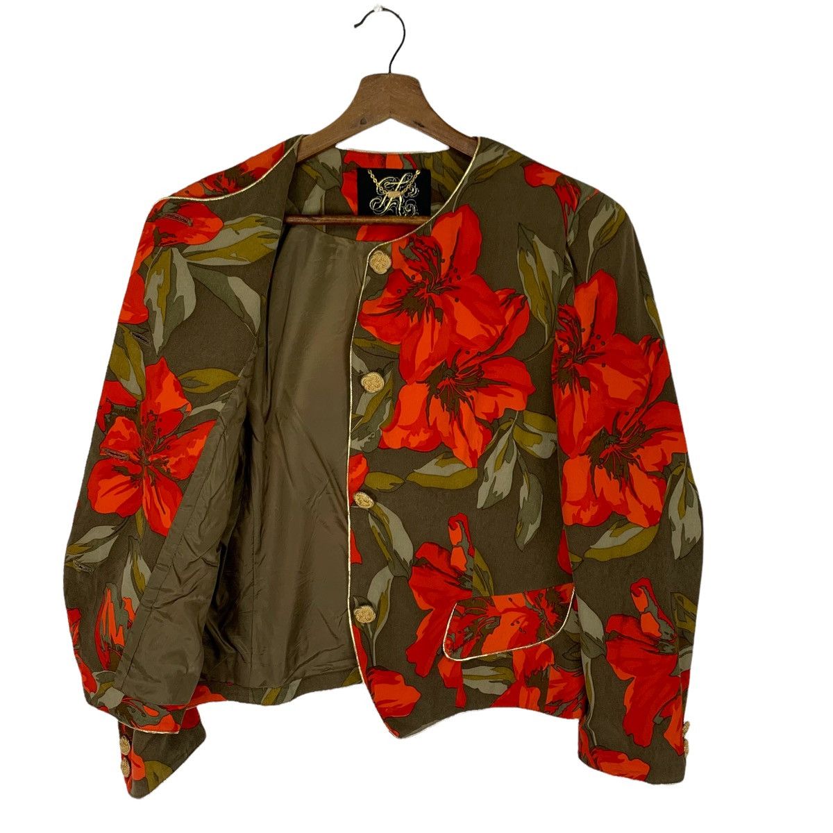 Japanese Brand GK Japan Full Print Flowers Button Shirt Size M / US 6-8 / IT 42-44 - 4 Thumbnail