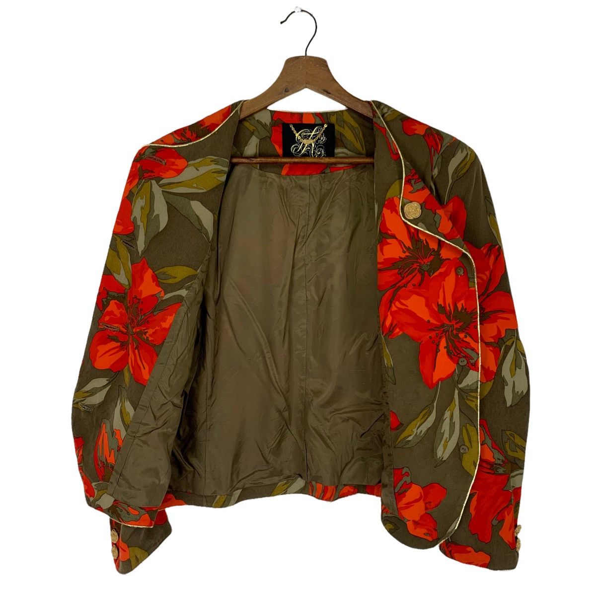 Japanese Brand GK Japan Full Print Flowers Button Shirt Size M / US 6-8 / IT 42-44 - 5 Thumbnail