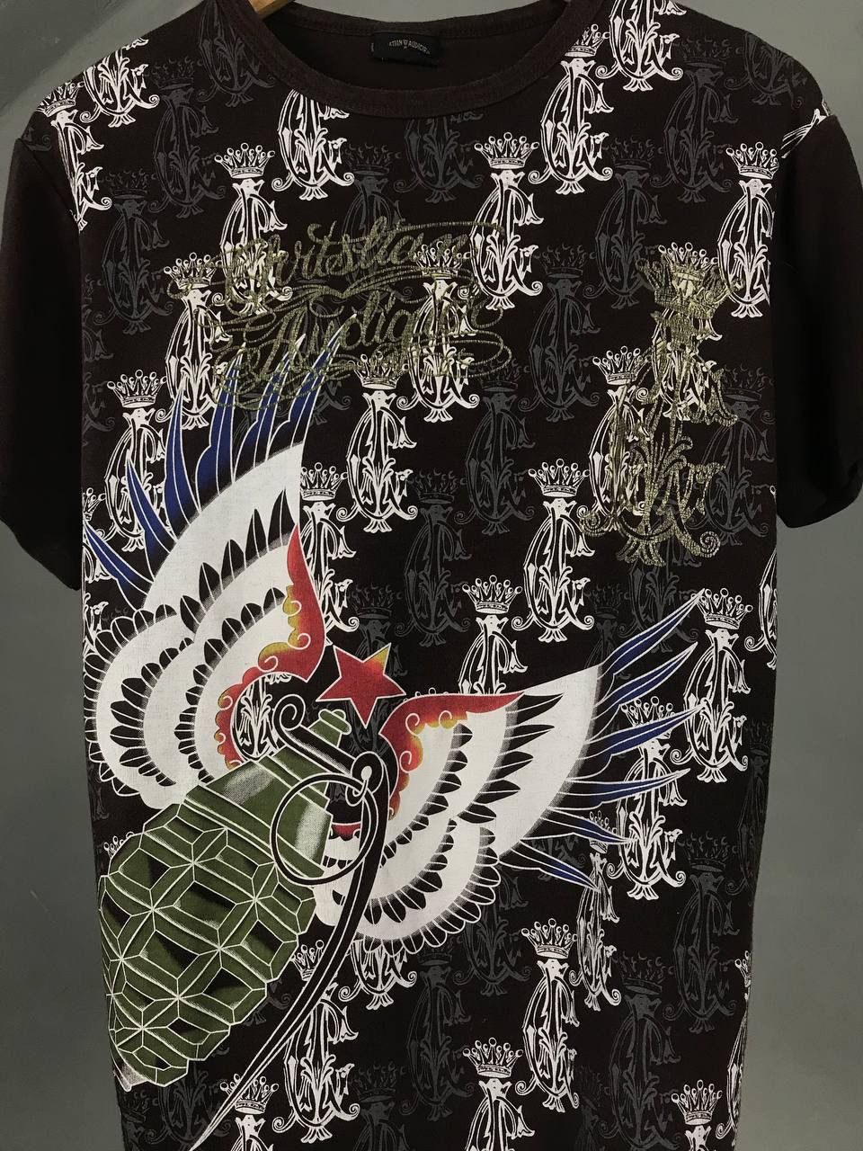 Christian Audigier Christian Audigier designer Ed Hardy luxury overprinted tee Size US L / EU 52-54 / 3 - 3 Thumbnail