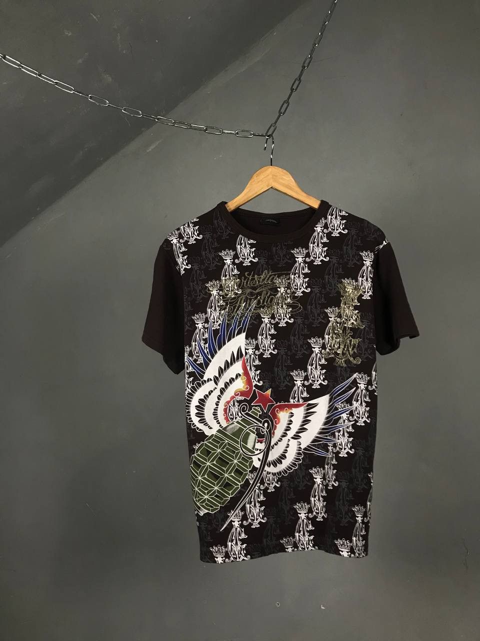 Christian Audigier Christian Audigier designer Ed Hardy luxury overprinted tee Size US L / EU 52-54 / 3 - 1 Thumbnail