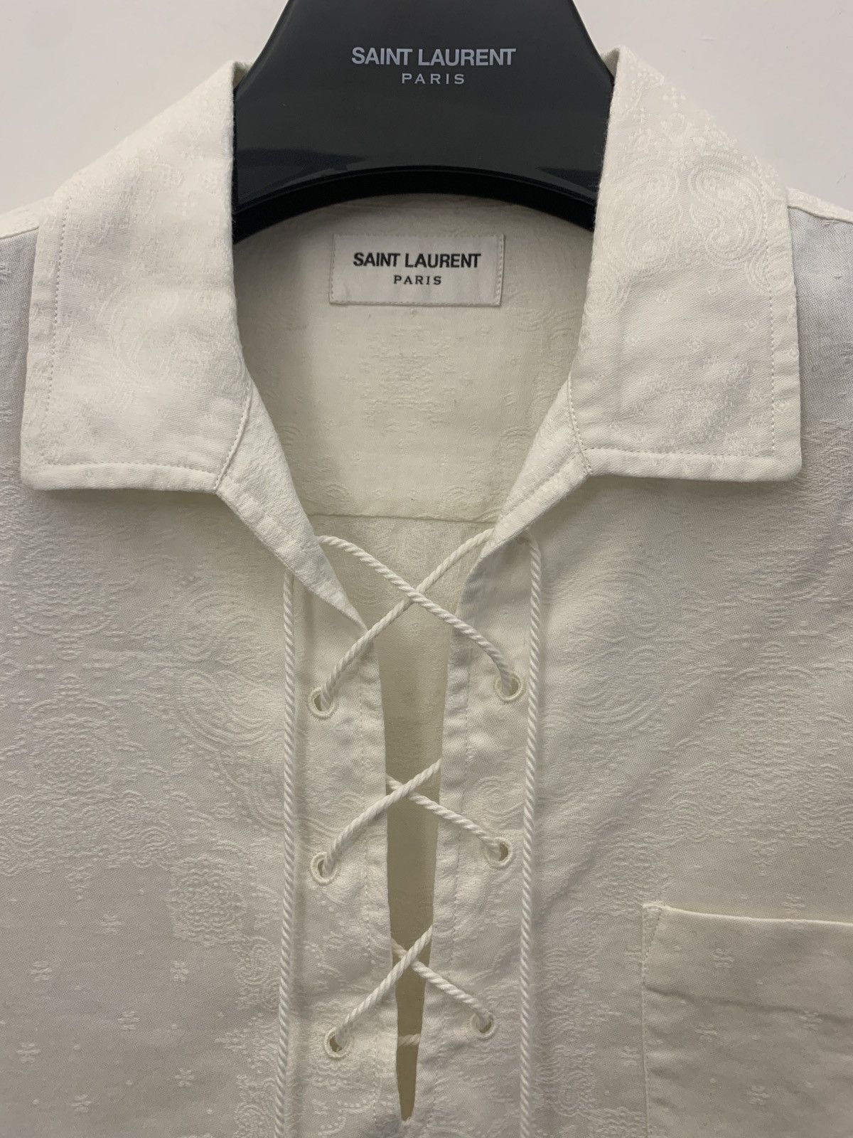 Saint Laurent Paris Saint Laurent Paris 19ss Embroidered Tunic Shirt Size US M / EU 48-50 / 2 - 3 Thumbnail