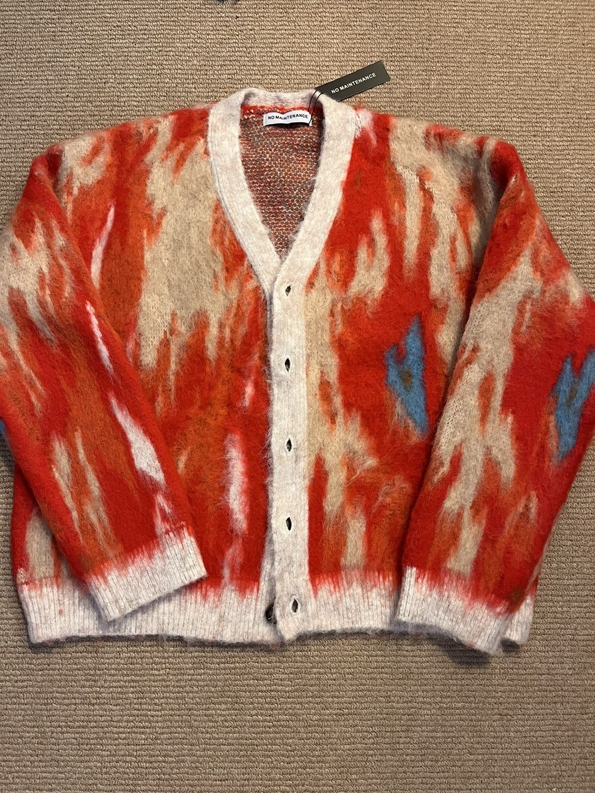 No Maintenance NO MAINTENANCE STILL SHAG WOOL CARDIGAN LARGE Size US L / EU 52-54 / 3 - 2 Thumbnail