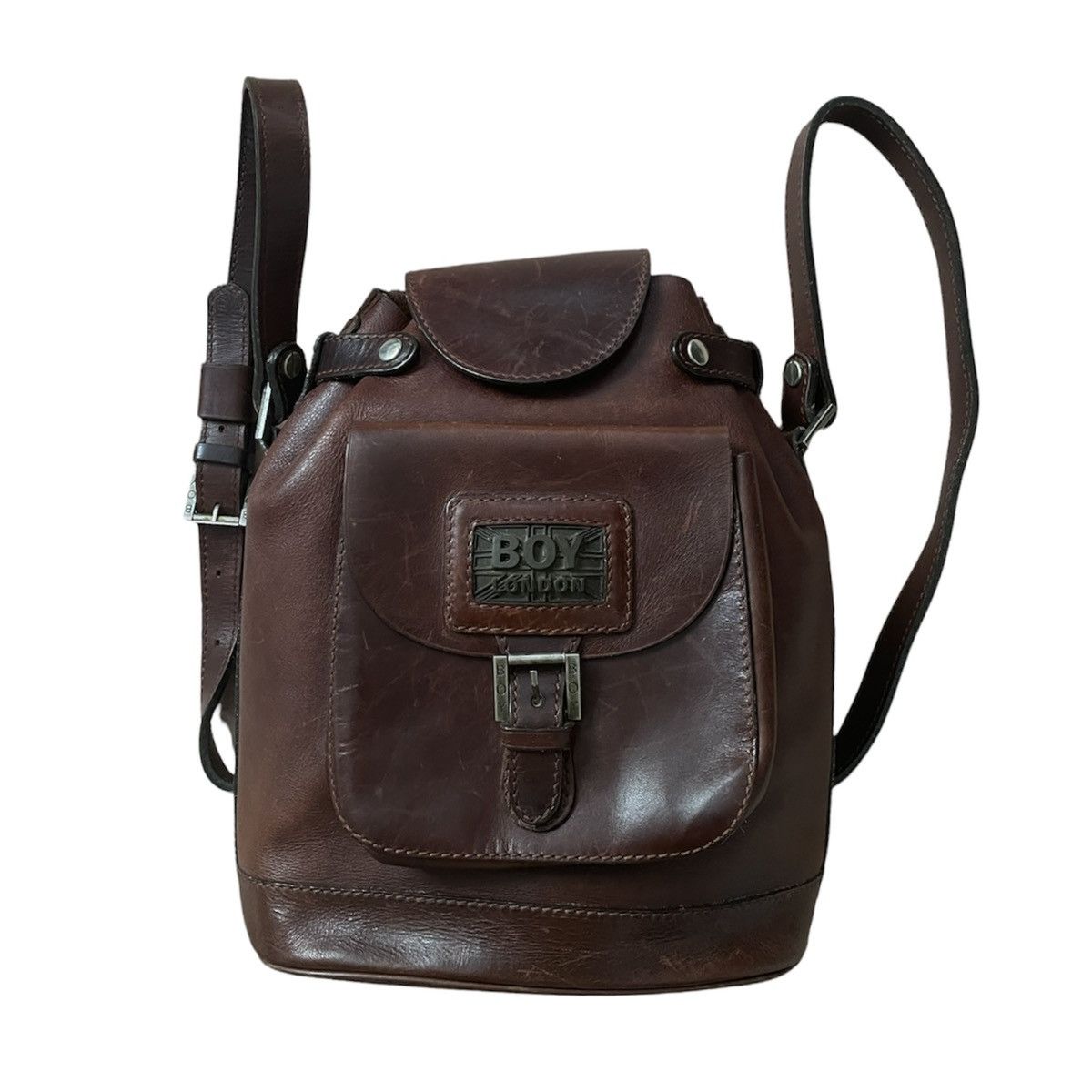 Boy London Streetwear Vintage BOY LONDON Vintage Leather Backpack Messenger Bag Grailed
